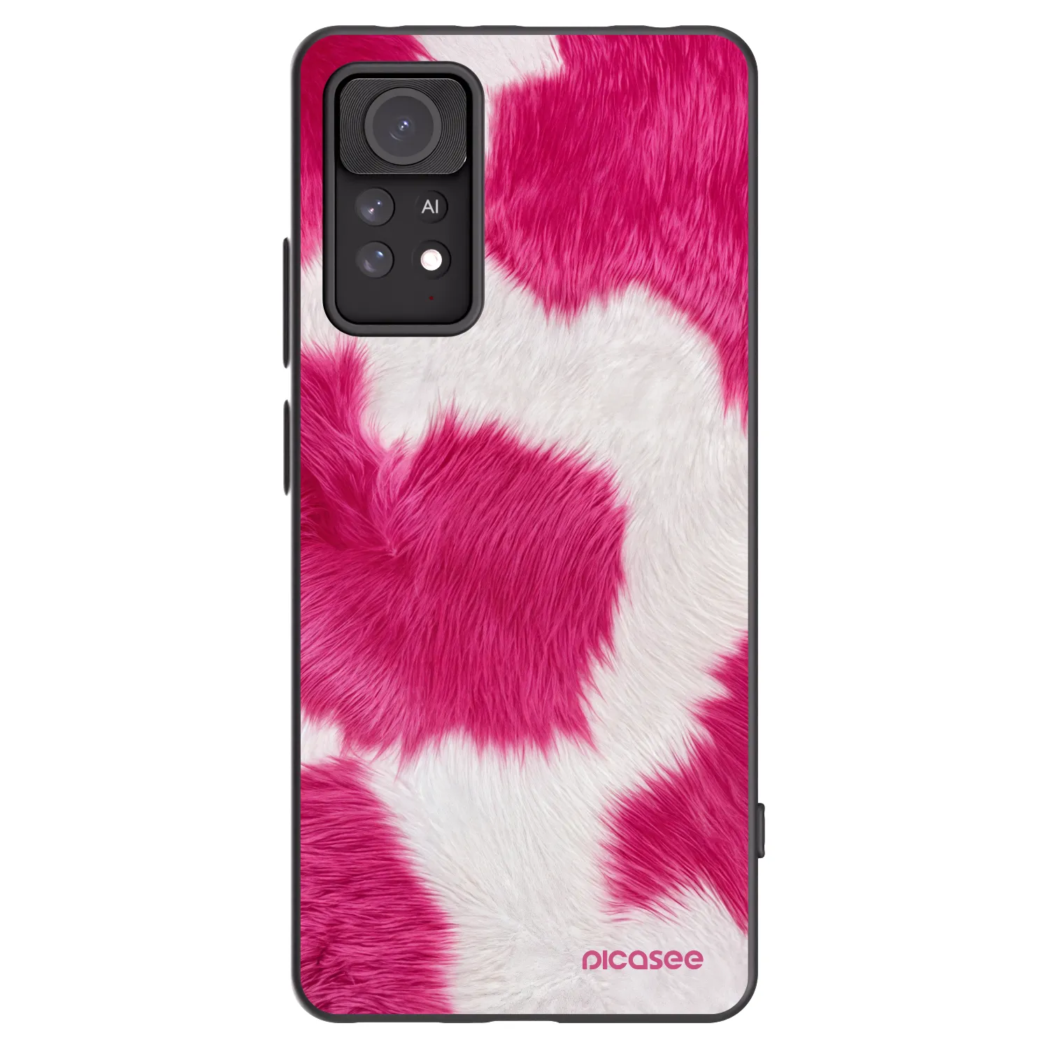 Picasee Xiaomi Redmi Note 11 Pro 5G Hülle - Schwarzes Silikon - Pink Moo