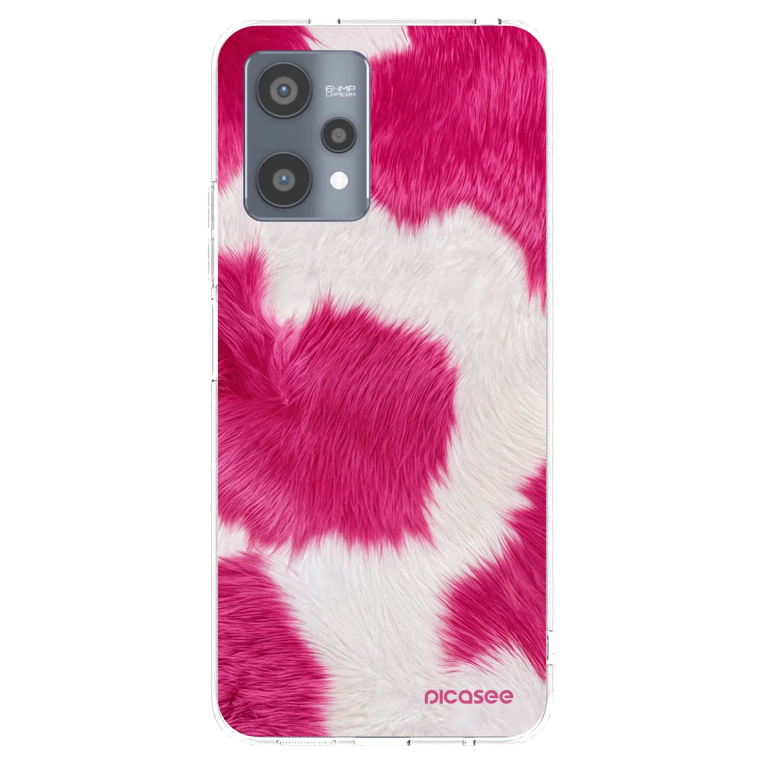 Picasee Realme 9 Pro 5G Hülle - Transparentes Silikon - Pink Moo