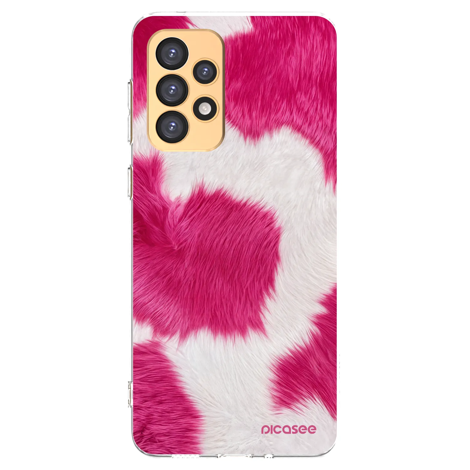 Picasee Samsung Galaxy A33 5G A336 Hülle - Transparentes Silikon - Pink Moo