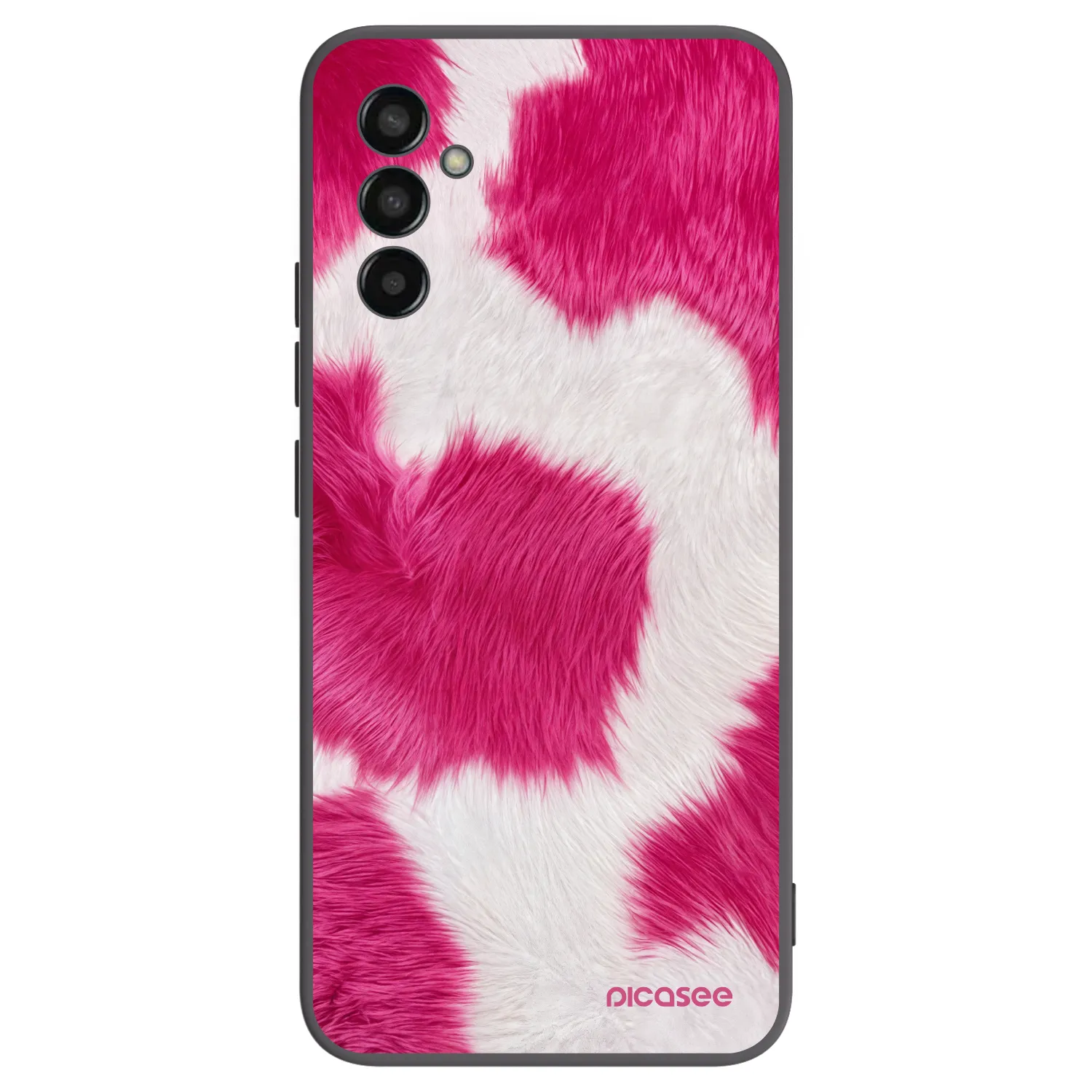 Picasee Samsung Galaxy M13 M135F Hülle - Schwarzes Silikon - Pink Moo