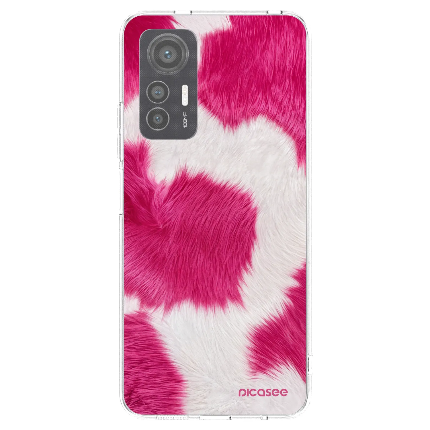 Picasee Xiaomi 12 Lite Hülle - Transparentes Silikon - Pink Moo