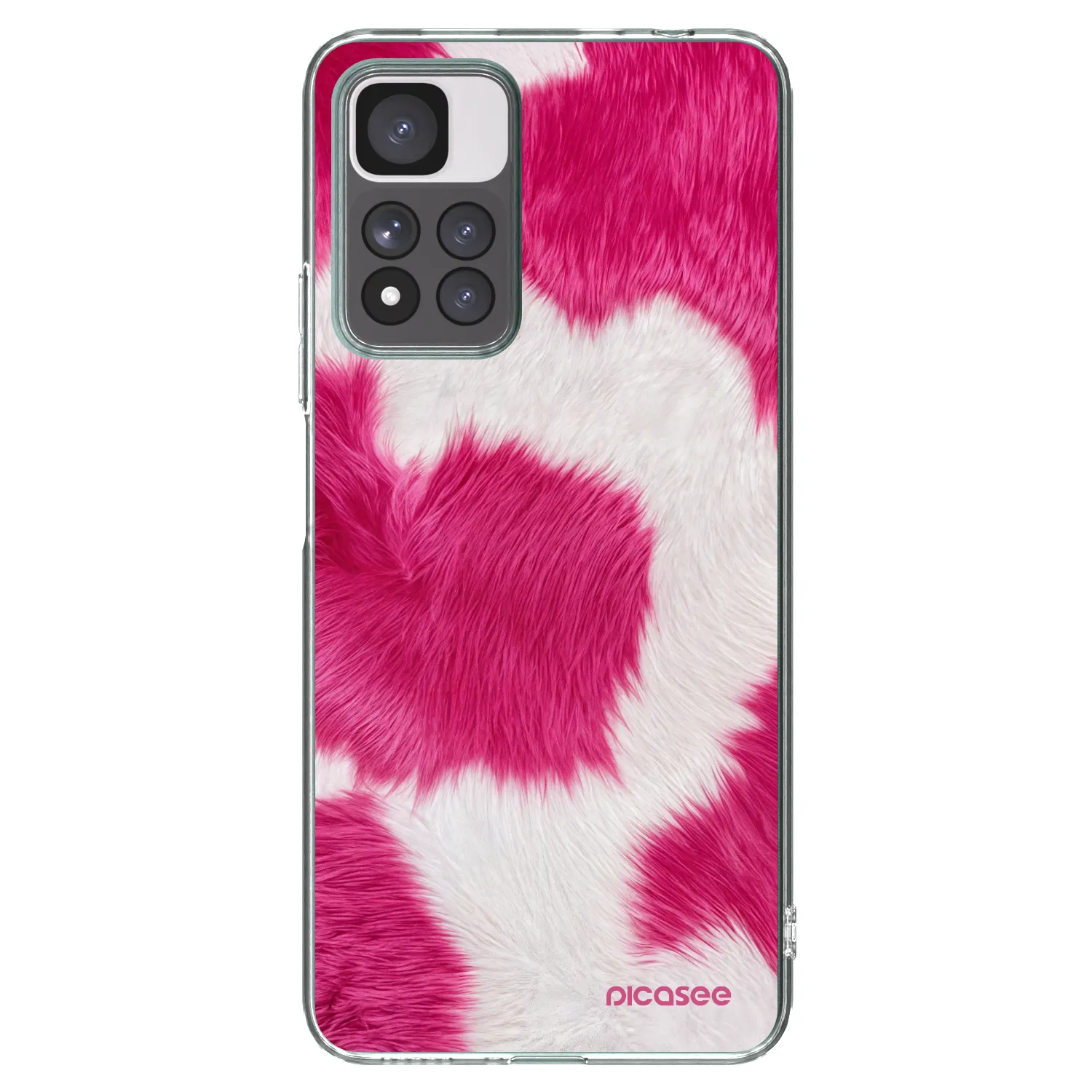 Picasee Xiaomi Redmi Note 11 Pro+ 5G Hülle - Transparentes Silikon - Pink Moo