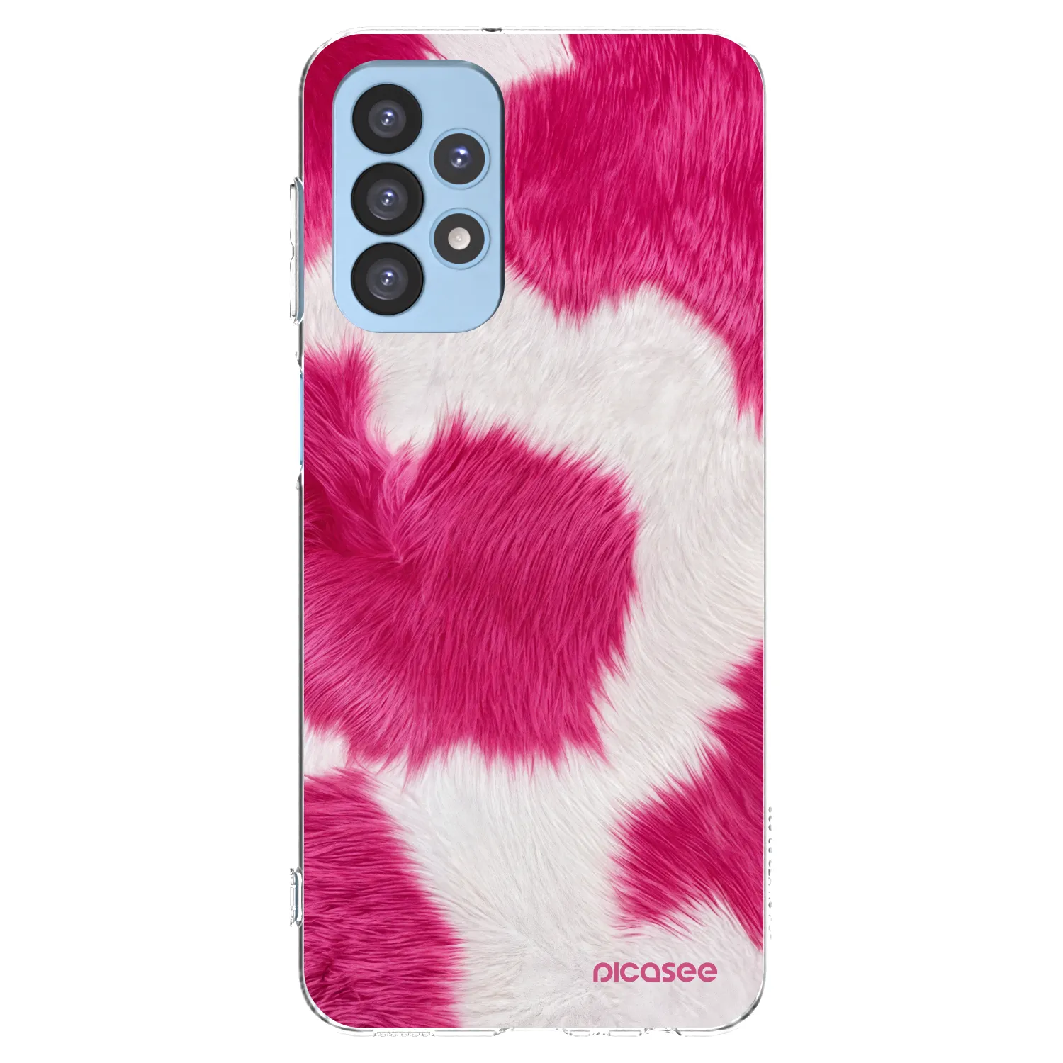 Picasee Samsung Galaxy A23 A235F 4G Hülle - Transparentes Silikon - Pink Moo