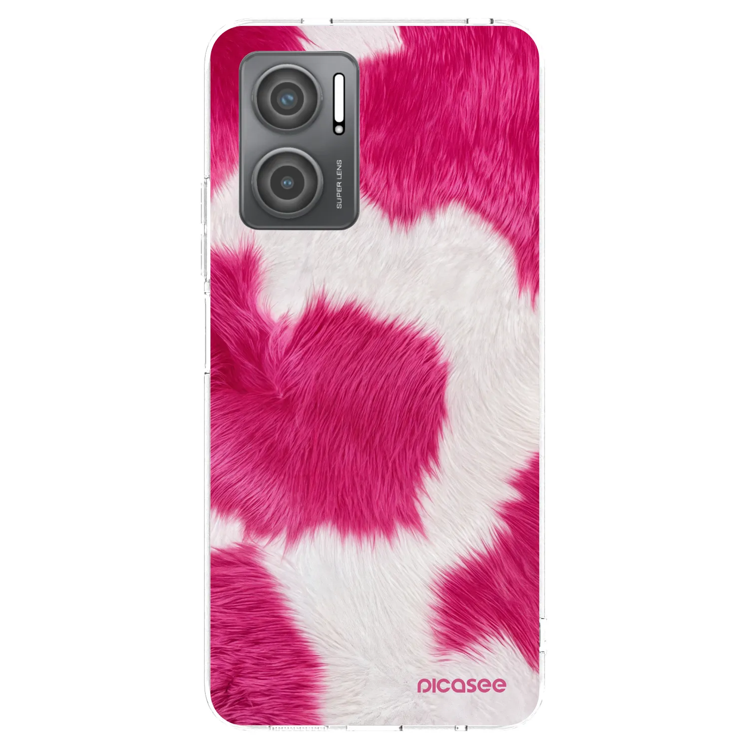 Picasee Xiaomi Redmi 10 5G Hülle - Transparentes Silikon - Pink Moo