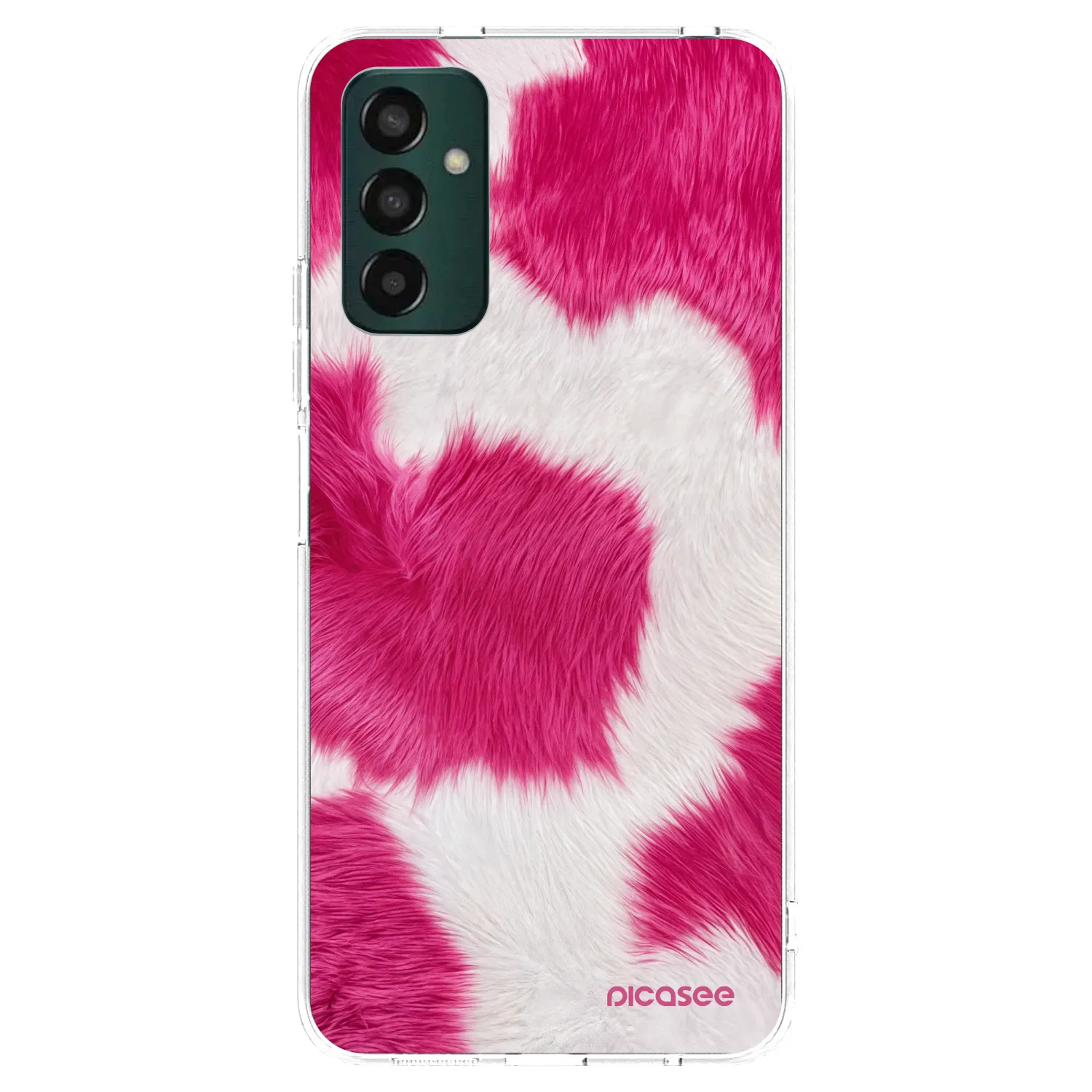 Picasee Samsung Galaxy M23 5G Hülle - Transparentes Silikon - Pink Moo