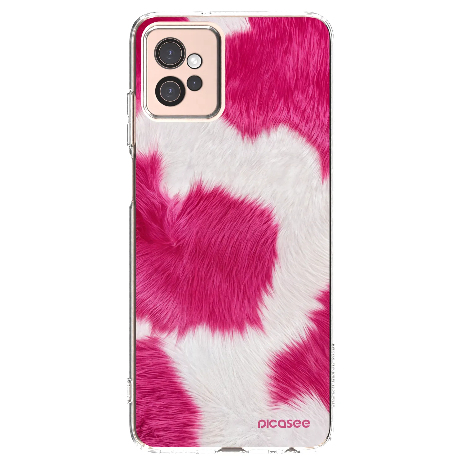 Picasee Motorola Moto G32 Hülle - Transparentes Silikon - Pink Moo