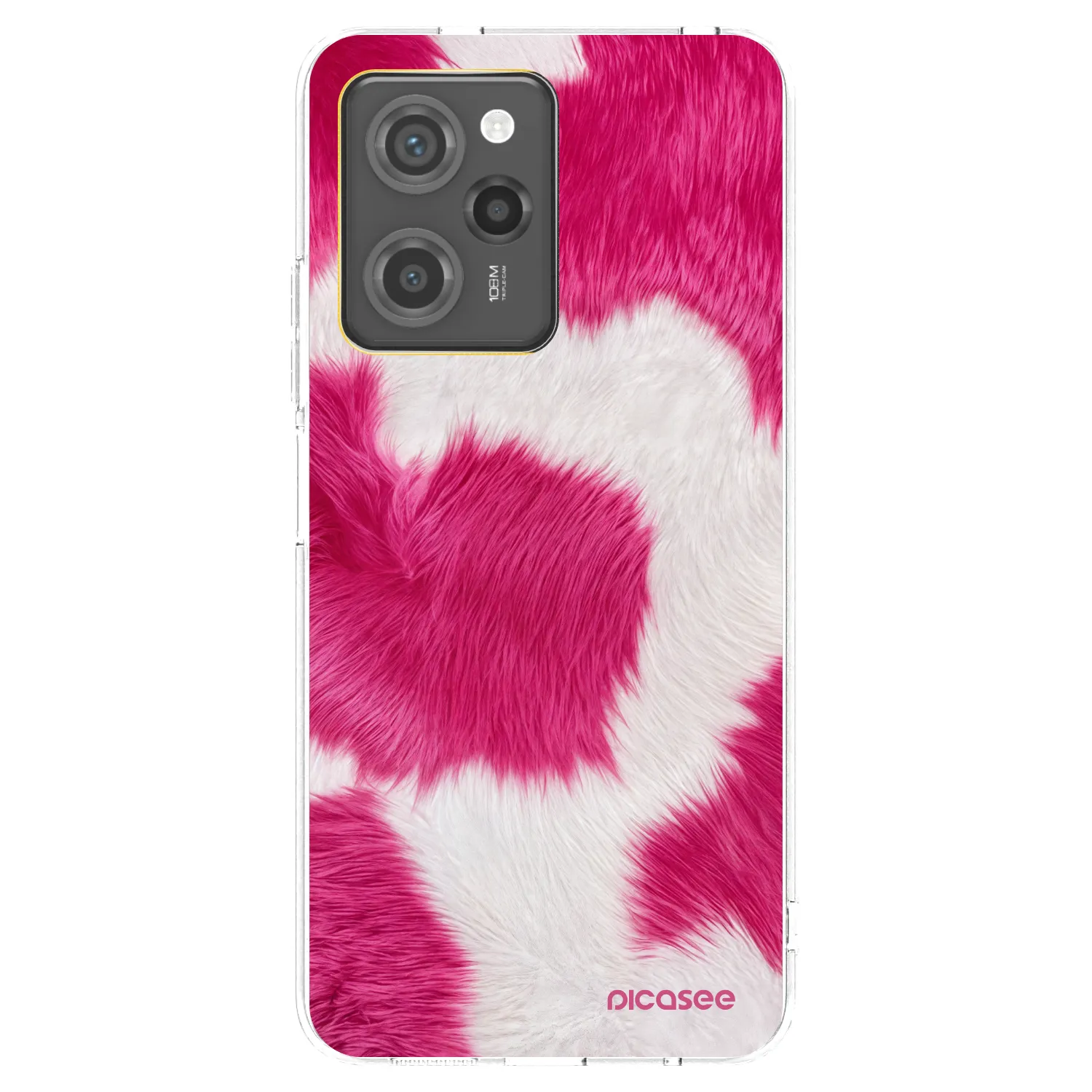 Picasee Xiaomi Poco X5 Pro Hülle - Schwarzes Silikon - Pink Moo