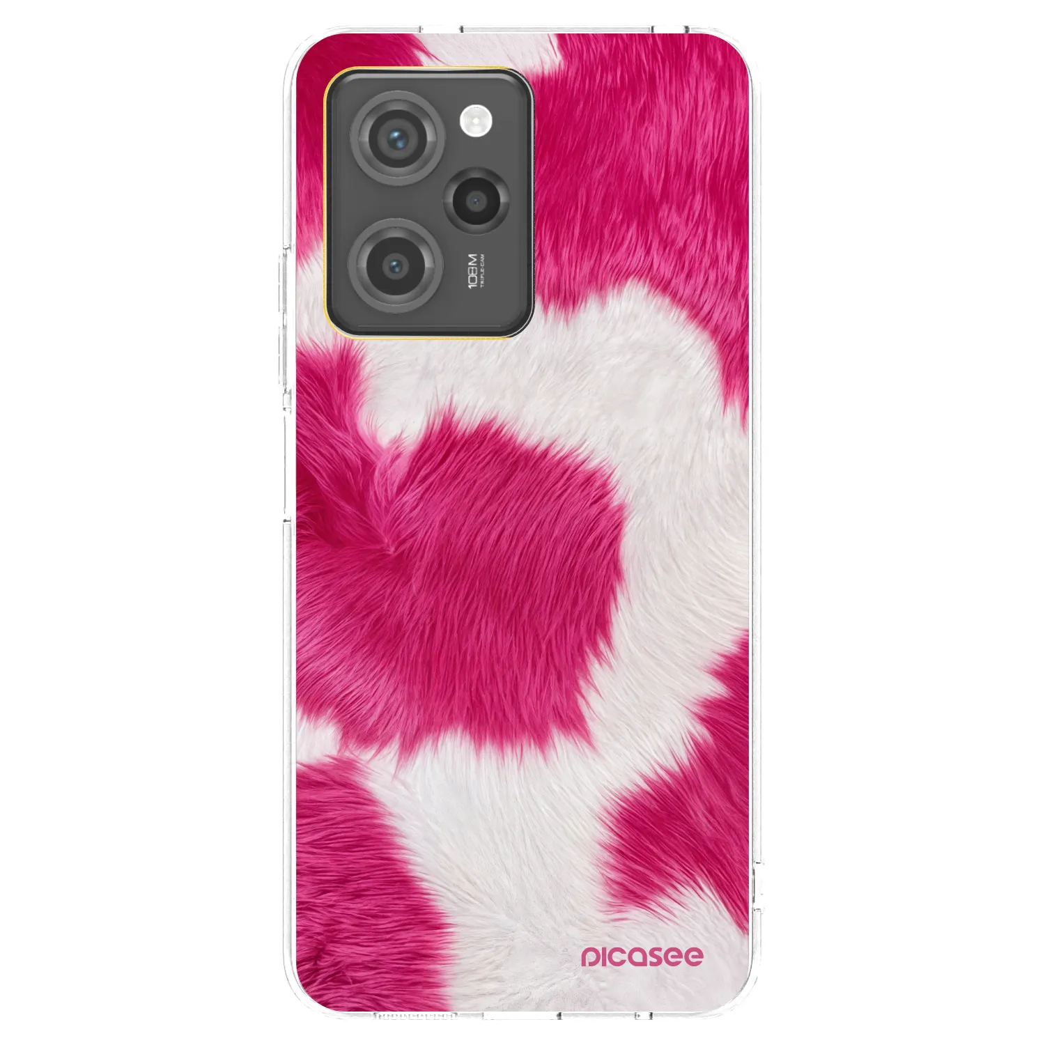 Picasee Xiaomi Poco X5 Pro Hülle - Transparentes Silikon - Pink Moo