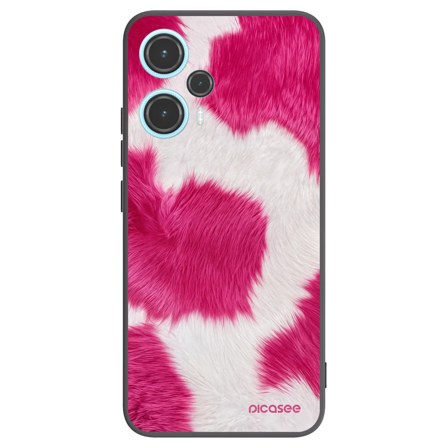 Picasee Xiaomi Poco F5 Hülle - Schwarzes Silikon - Pink Moo