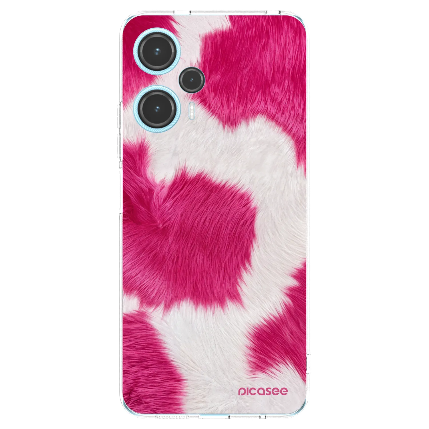 Picasee Xiaomi Poco F5 Hülle - Transparentes Silikon - Pink Moo