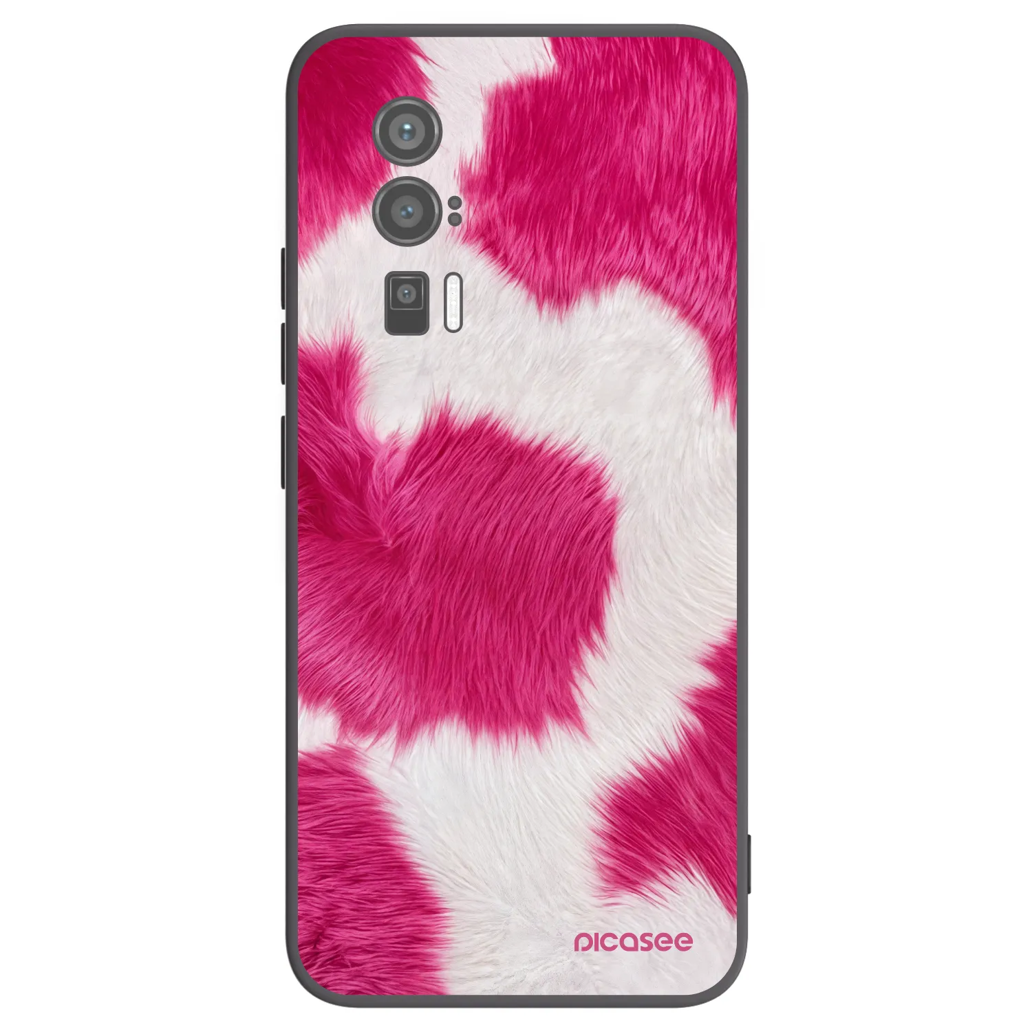 Picasee Xiaomi Poco F5 Pro 5G Hülle - Schwarzes Silikon - Pink Moo