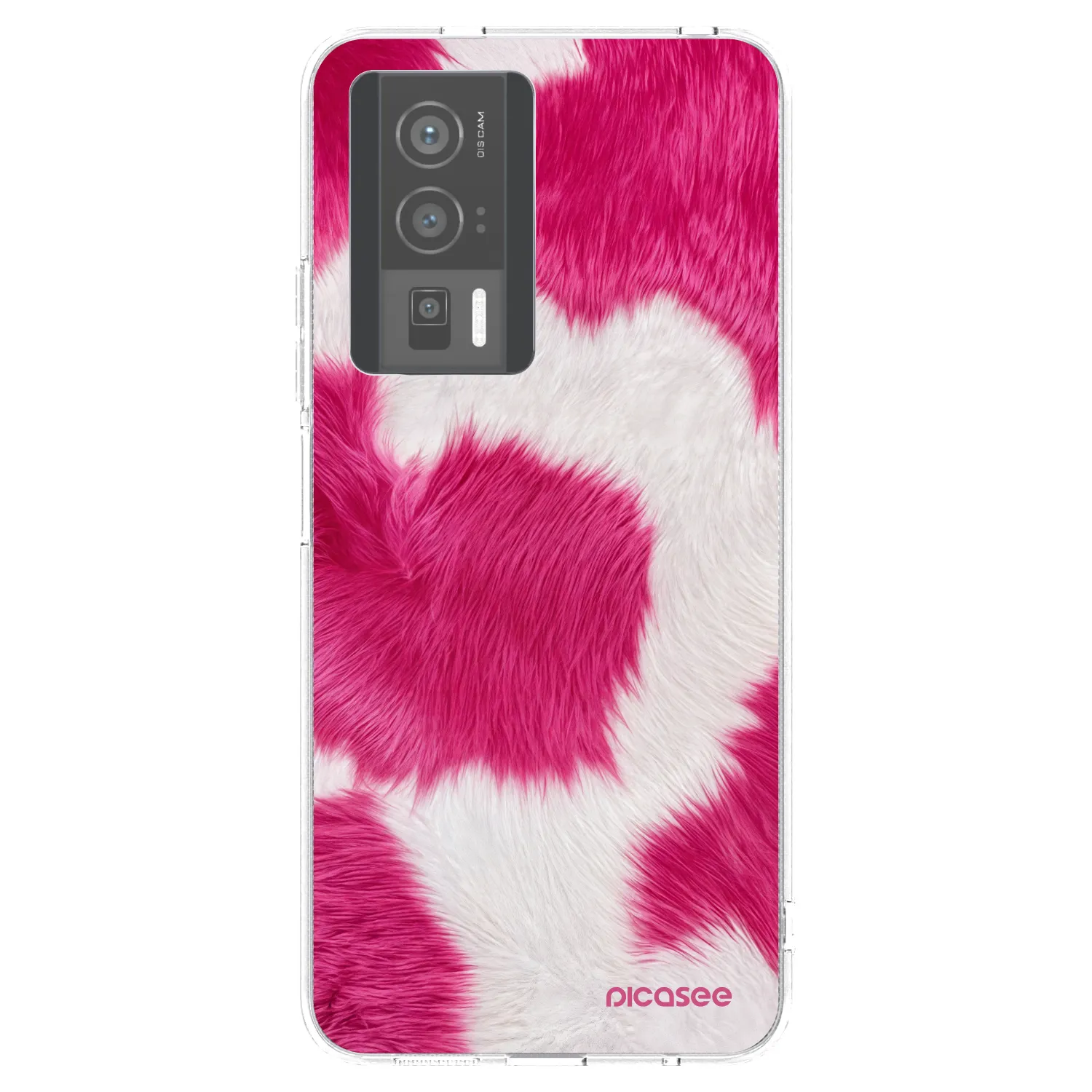 Picasee Xiaomi Poco F5 Pro 5G Hülle - Transparentes Silikon - Pink Moo