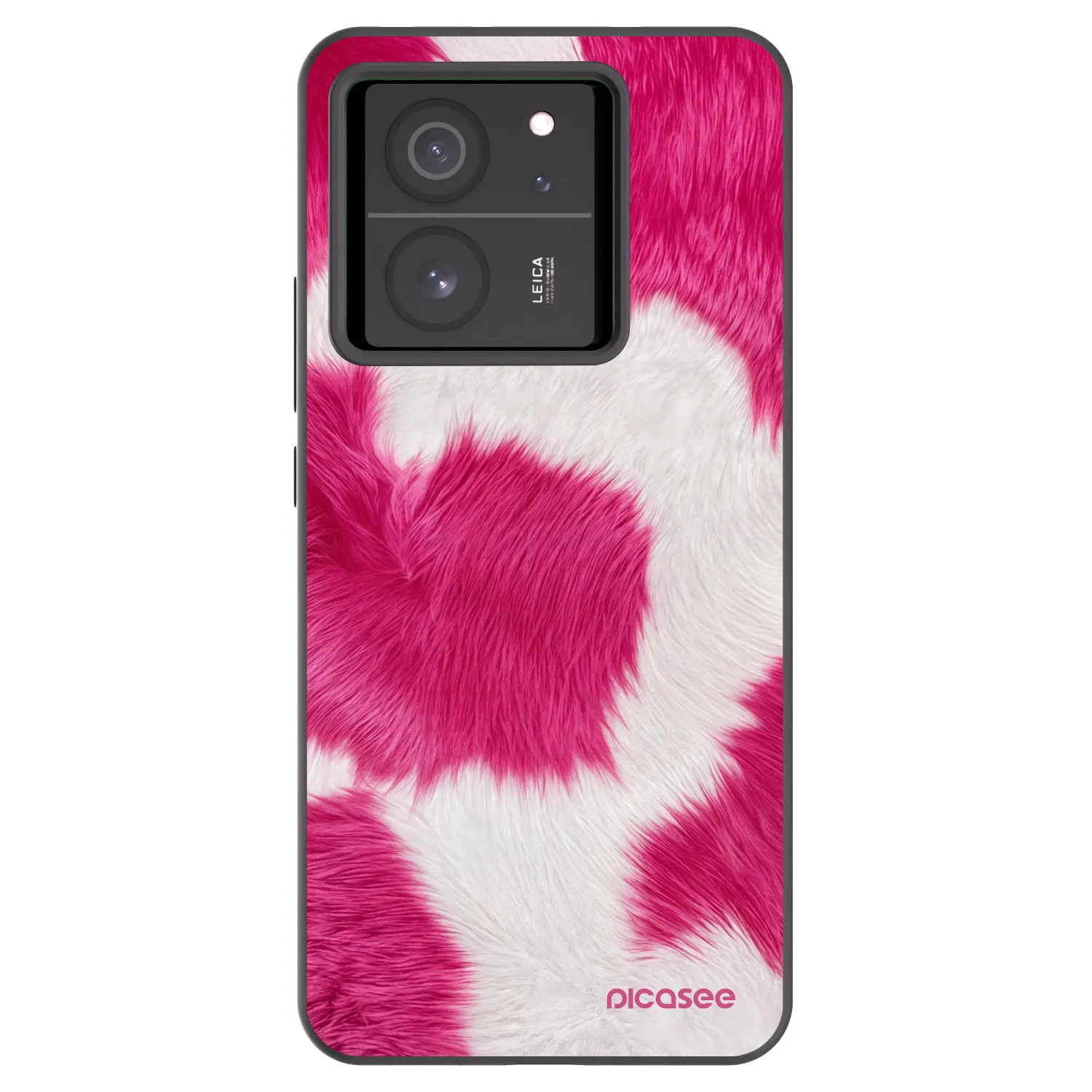 Picasee Xiaomi 13T Hülle - Schwarzes Silikon - Pink Moo