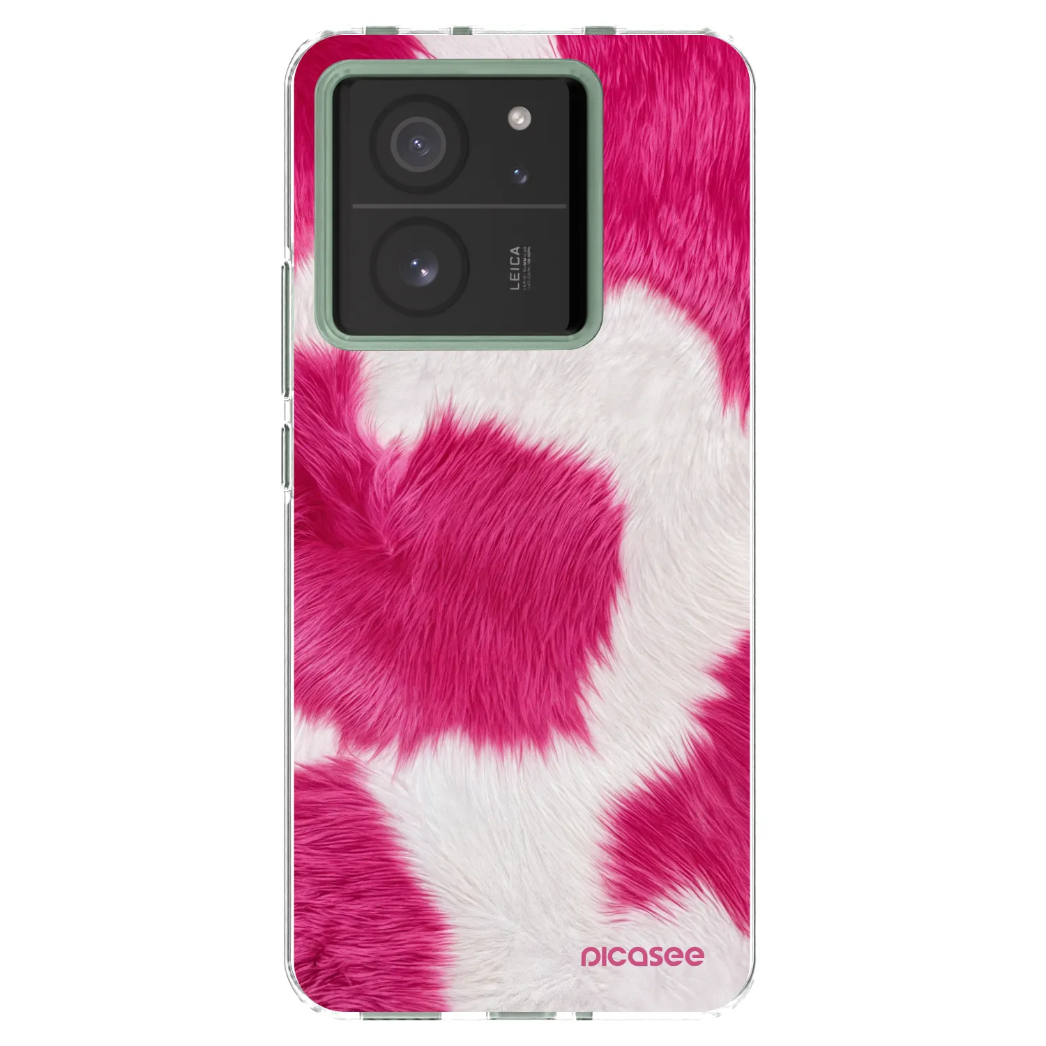 Picasee Xiaomi 13T Hülle - Transparentes Silikon - Pink Moo
