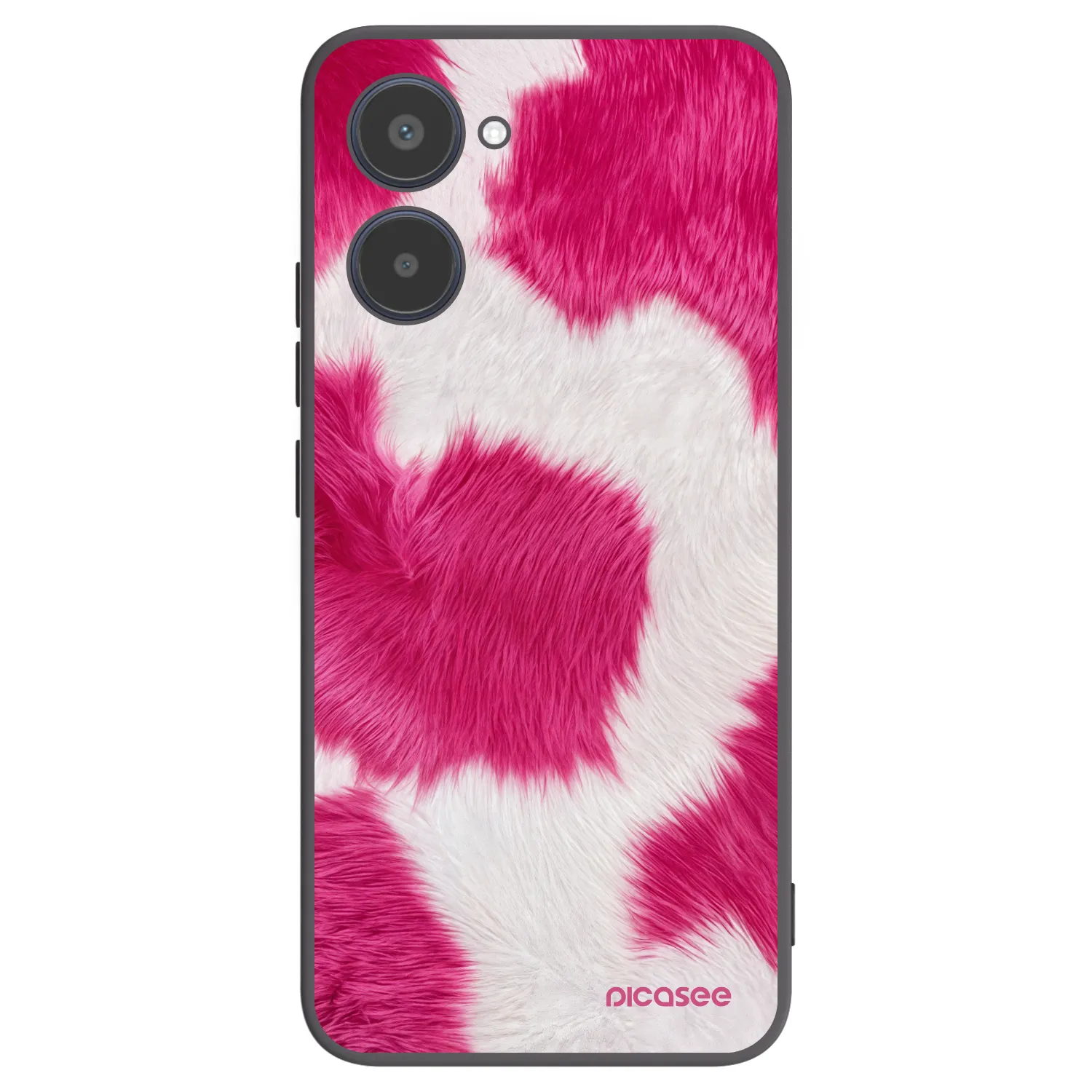 Picasee Realme 10 4G Hülle - Schwarzes Silikon - Pink Moo