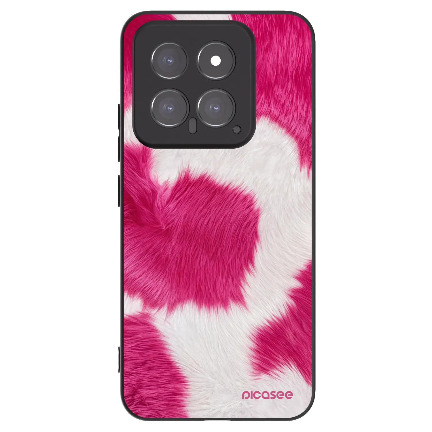 Picasee Xiaomi 14 Hülle - Schwarzes Silikon - Pink Moo