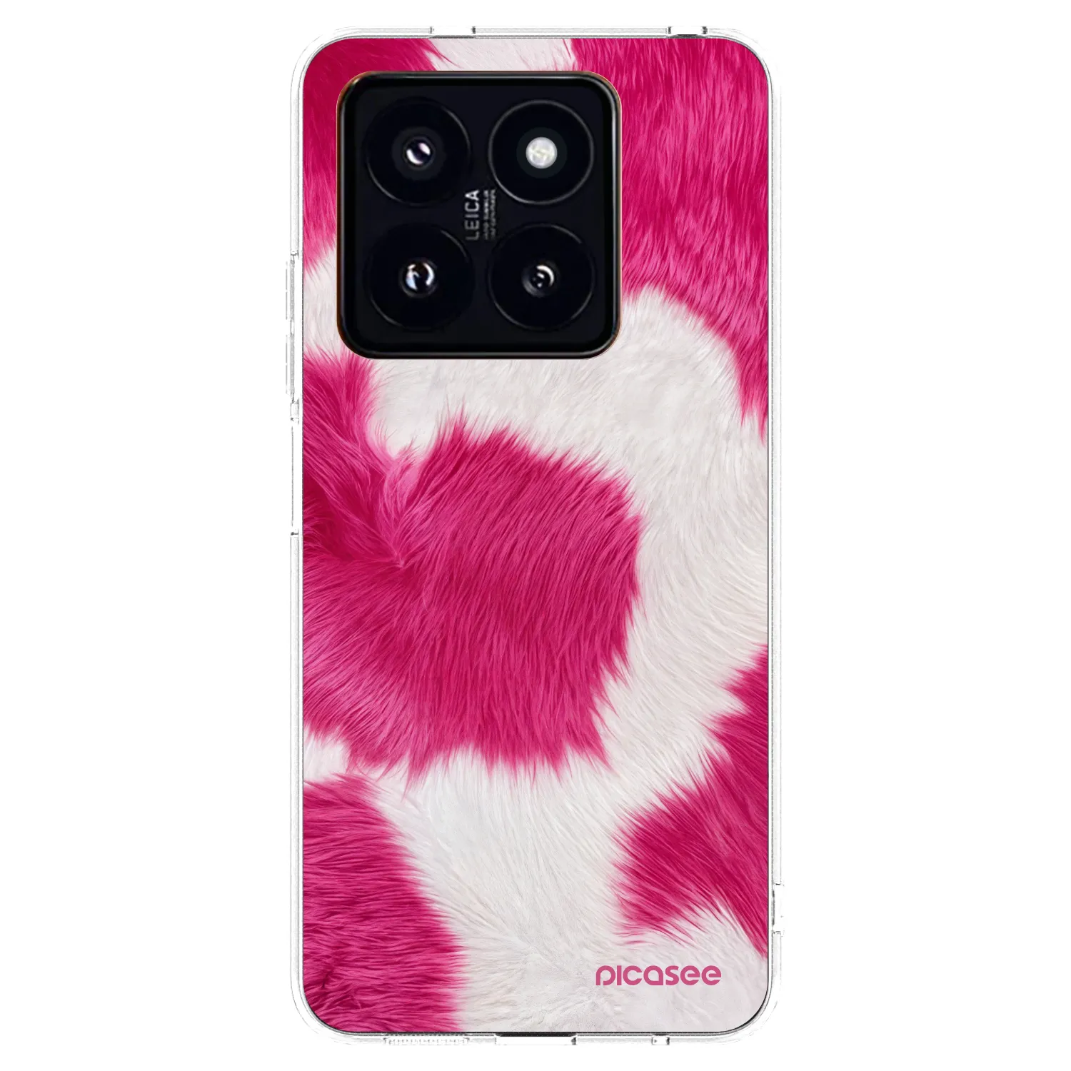 Picasee Xiaomi 14 Pro Hülle - Transparentes Silikon - Pink Moo
