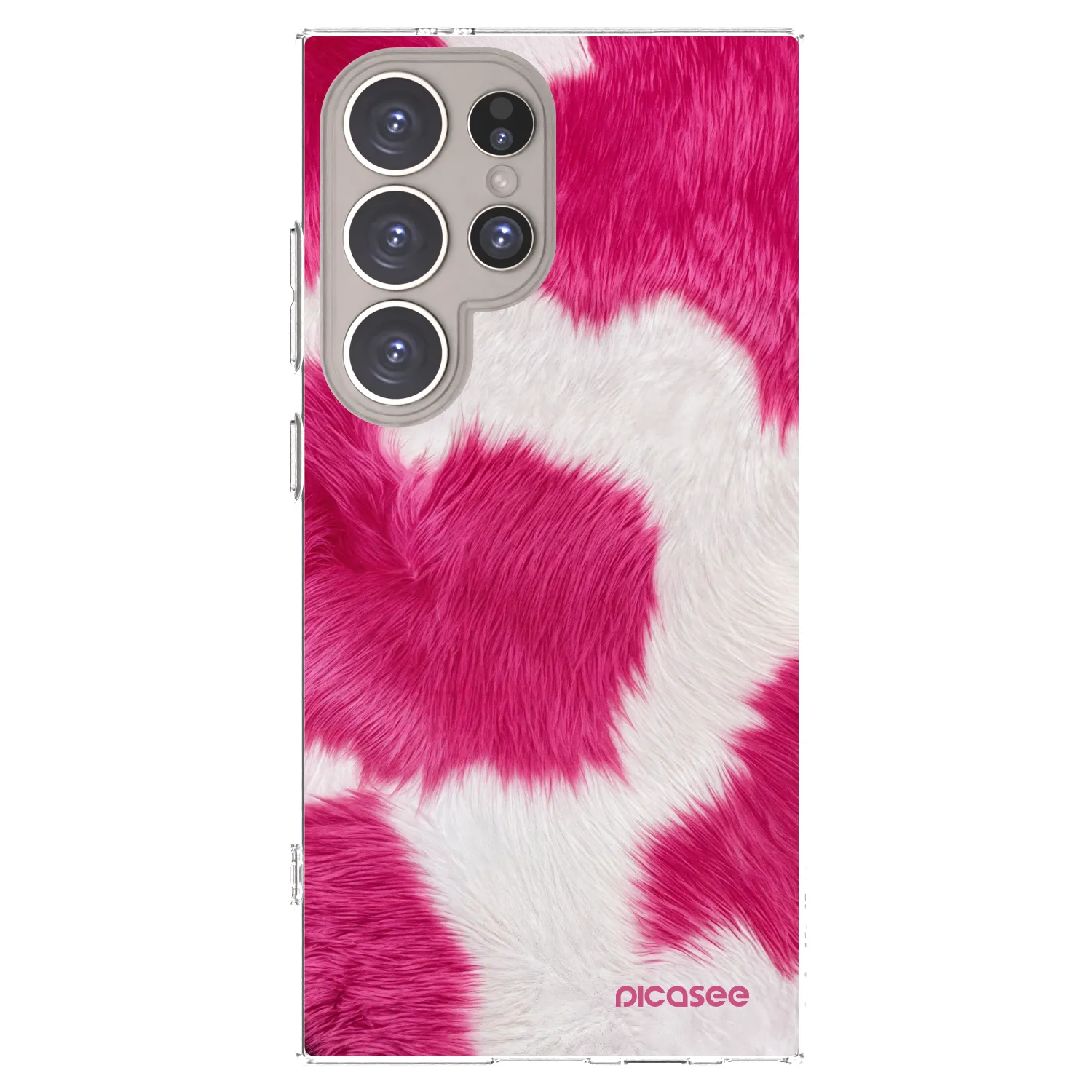 Picasee Samsung Galaxy S24 Ultra S928B 5G Hülle - Transparentes Silikon - Pink Moo