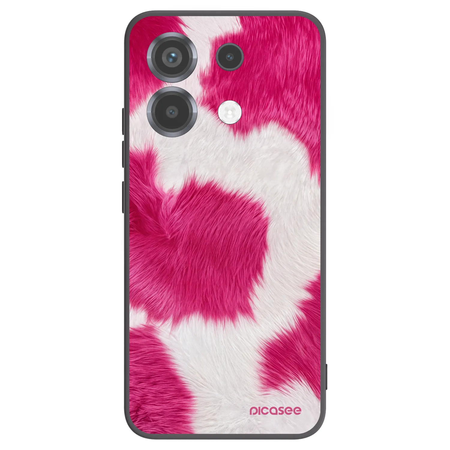 Picasee Xiaomi Poco X6 Hülle - Schwarzes Silikon - Pink Moo