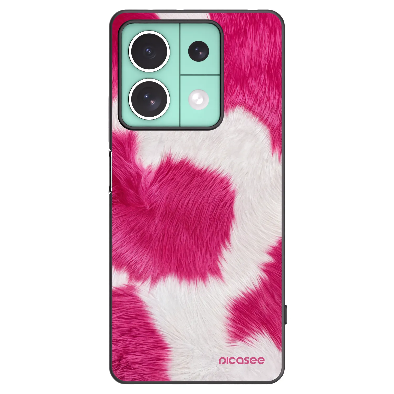 Picasee Xiaomi Redmi Note 13 5G Hülle - Schwarzes Silikon - Pink Moo