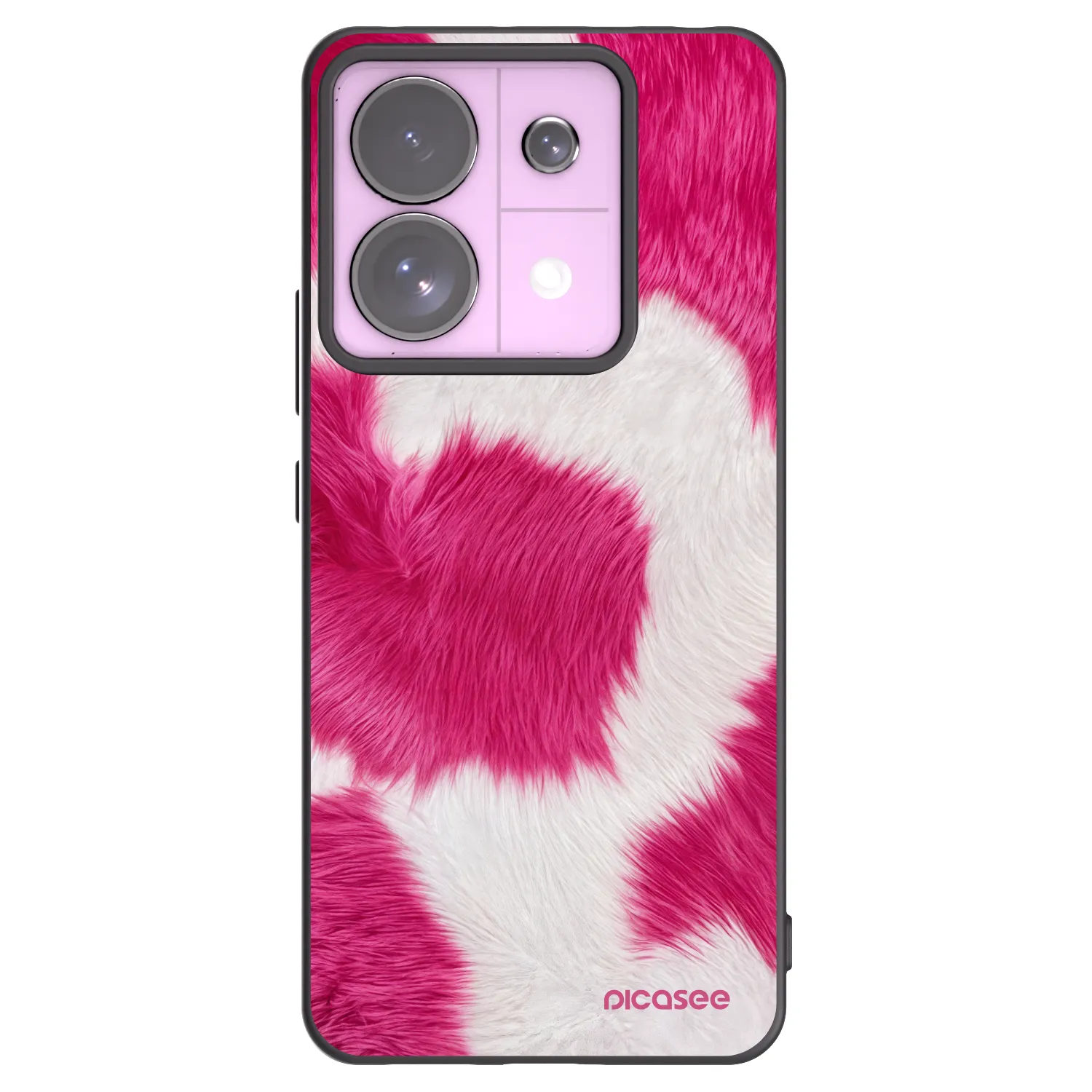 Picasee Xiaomi Redmi Note 13 Pro 5G Hülle - Schwarzes Silikon - Pink Moo