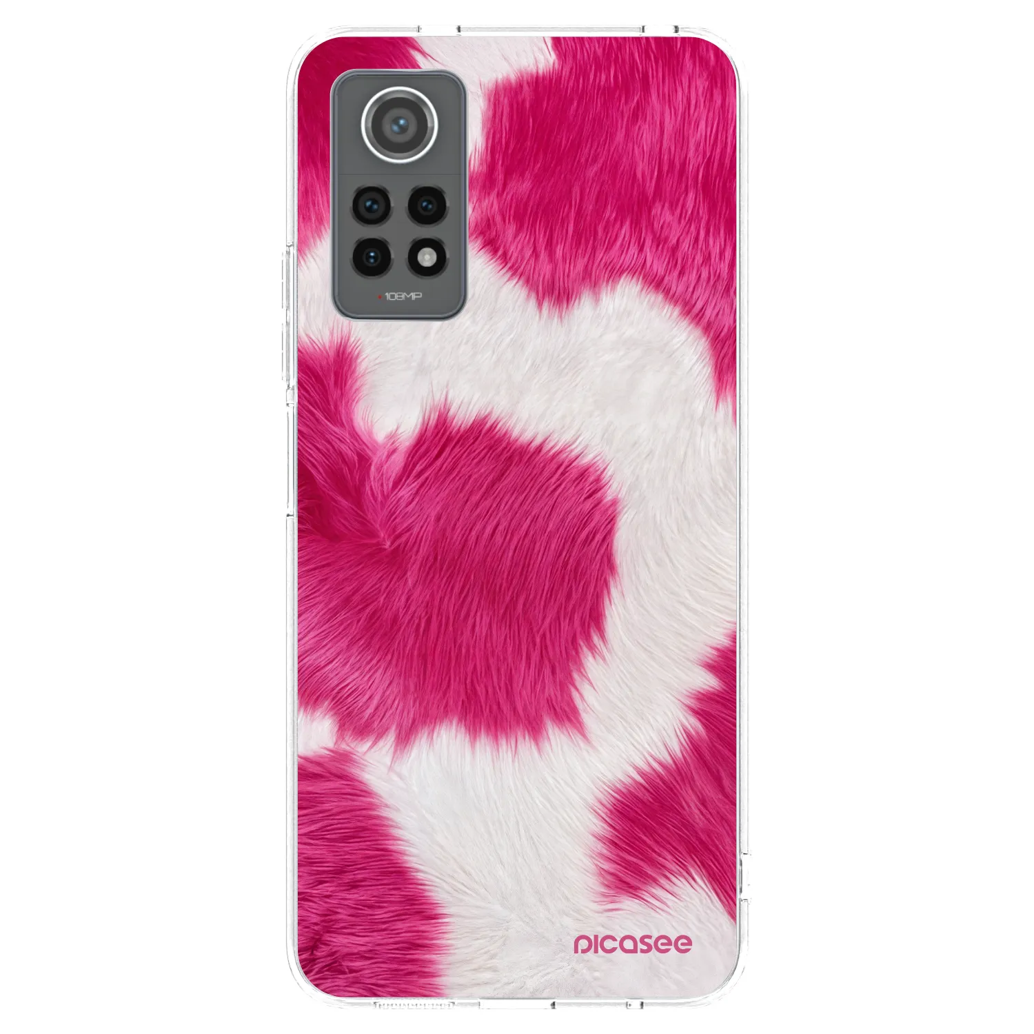 Picasee Xiaomi Redmi Note 12 Pro 4G Hülle - Transparentes Silikon - Pink Moo