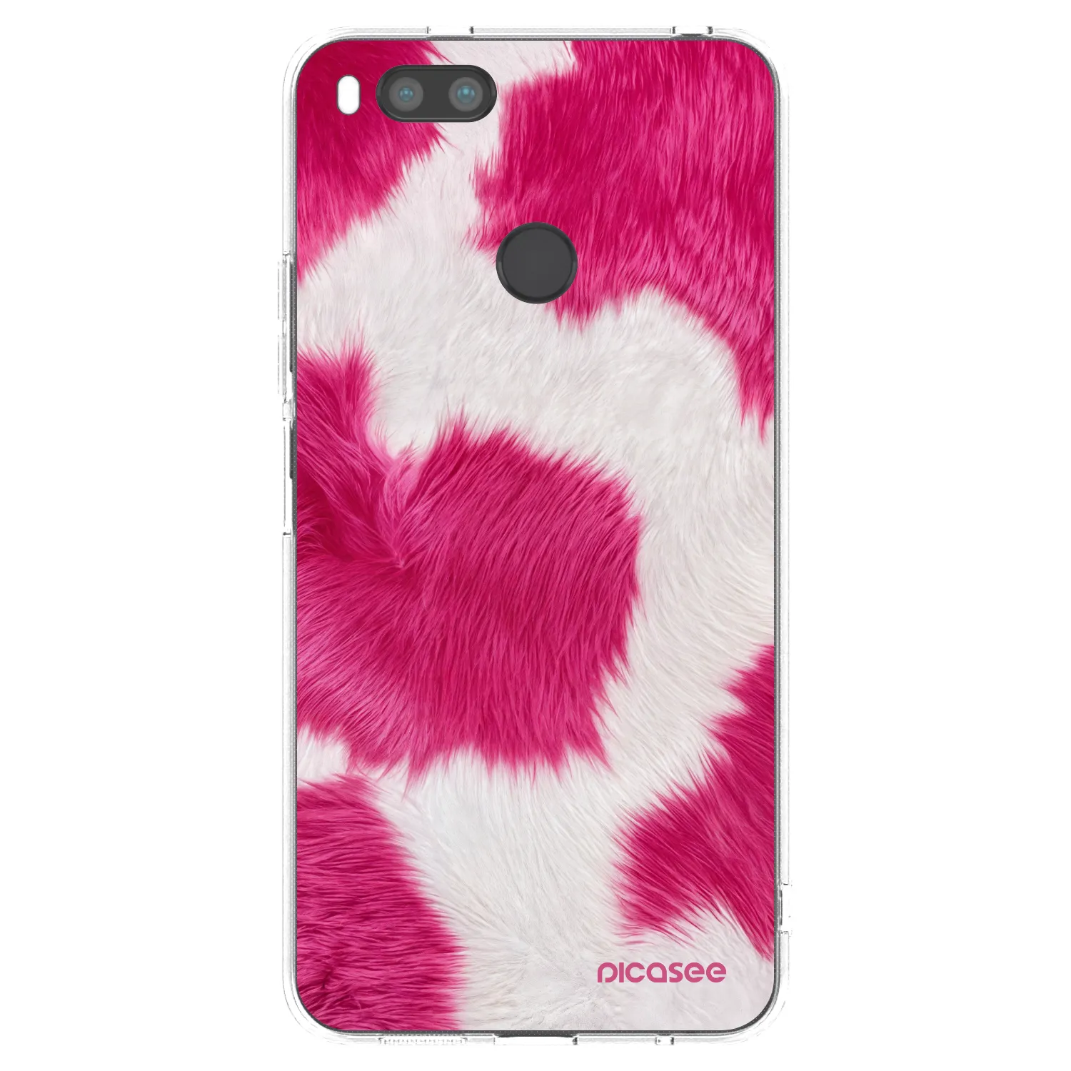 Picasee Xiaomi Mi A1 Global Hülle - Transparentes Silikon - Pink Moo