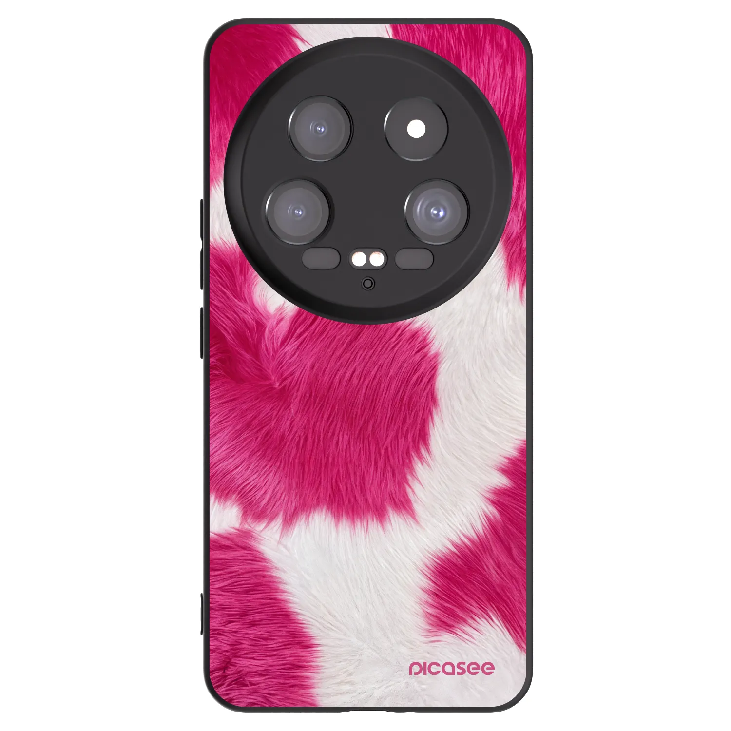 Picasee Xiaomi 14 Ultra Hülle - Schwarzes Silikon - Pink Moo