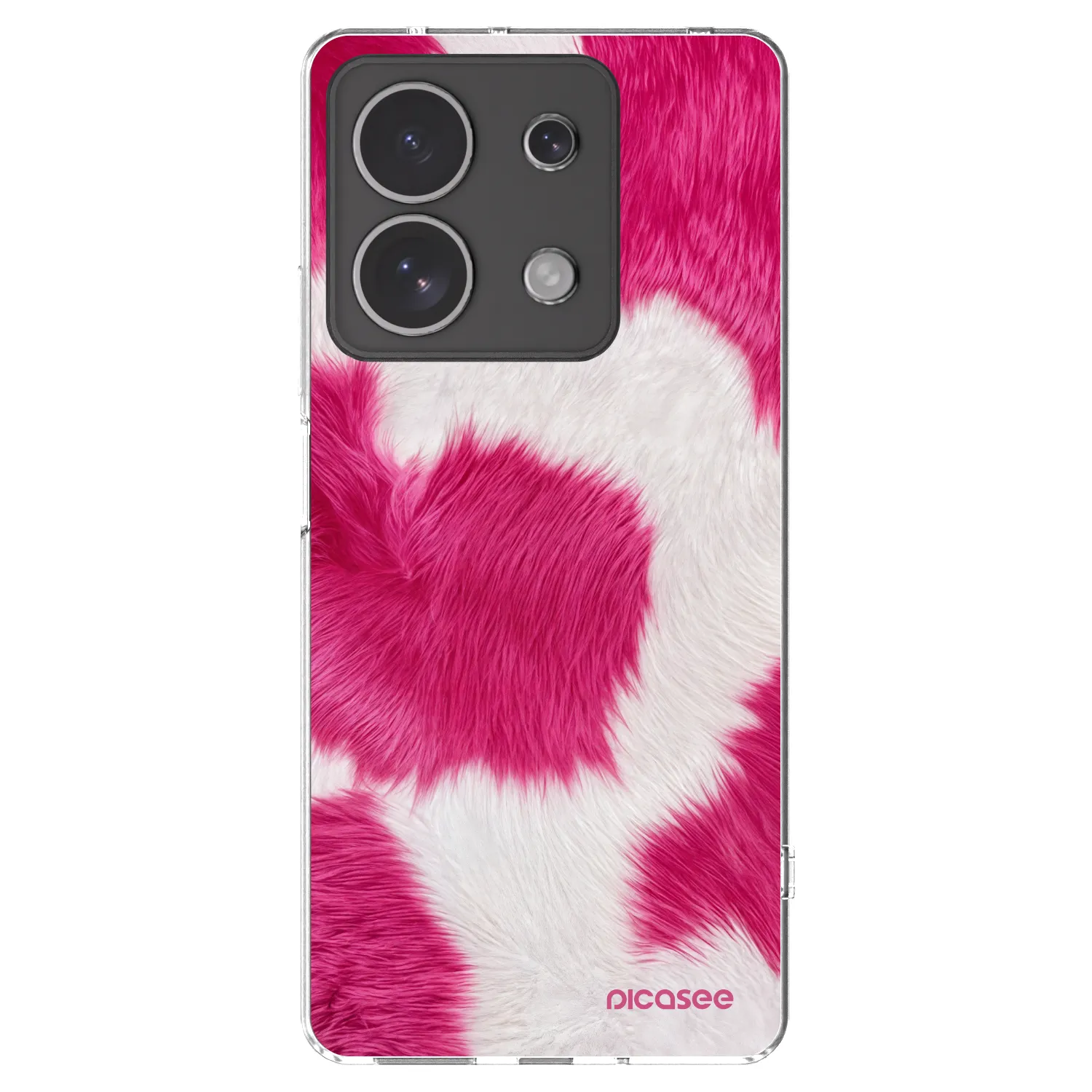 Picasee Xiaomi Redmi Note 13 4G Hülle - Transparentes Silikon - Pink Moo