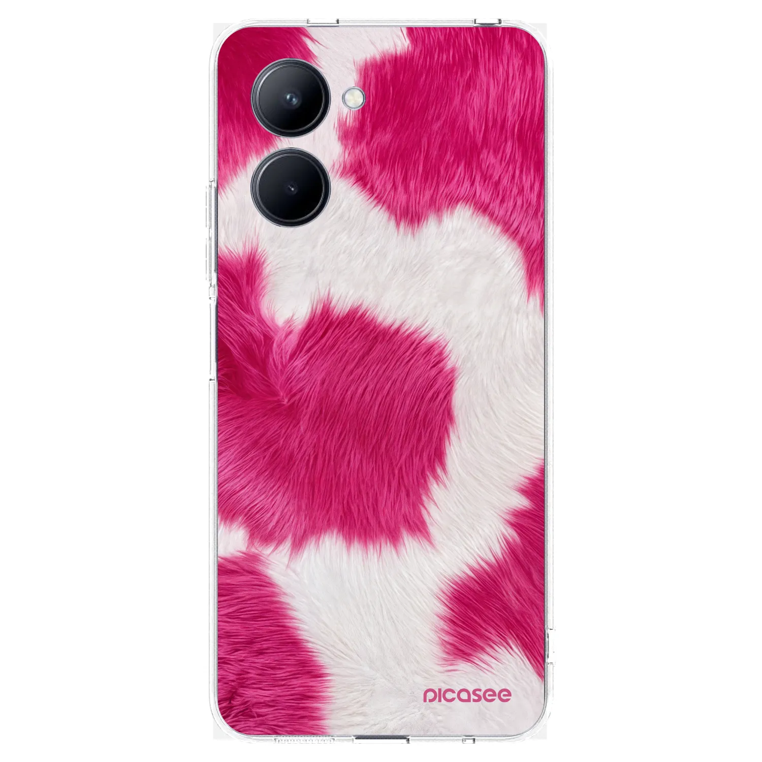 Picasee Realme C33 (2023) Hülle - Transparentes Silikon - Pink Moo