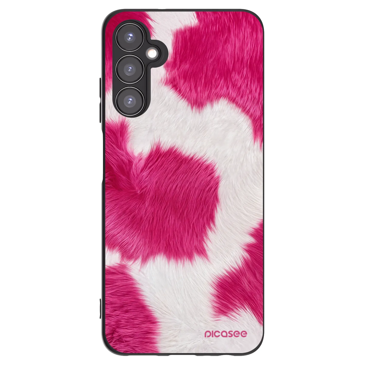 Picasee Samsung Galaxy A05s A057G Hülle - Schwarzes Silikon - Pink Moo