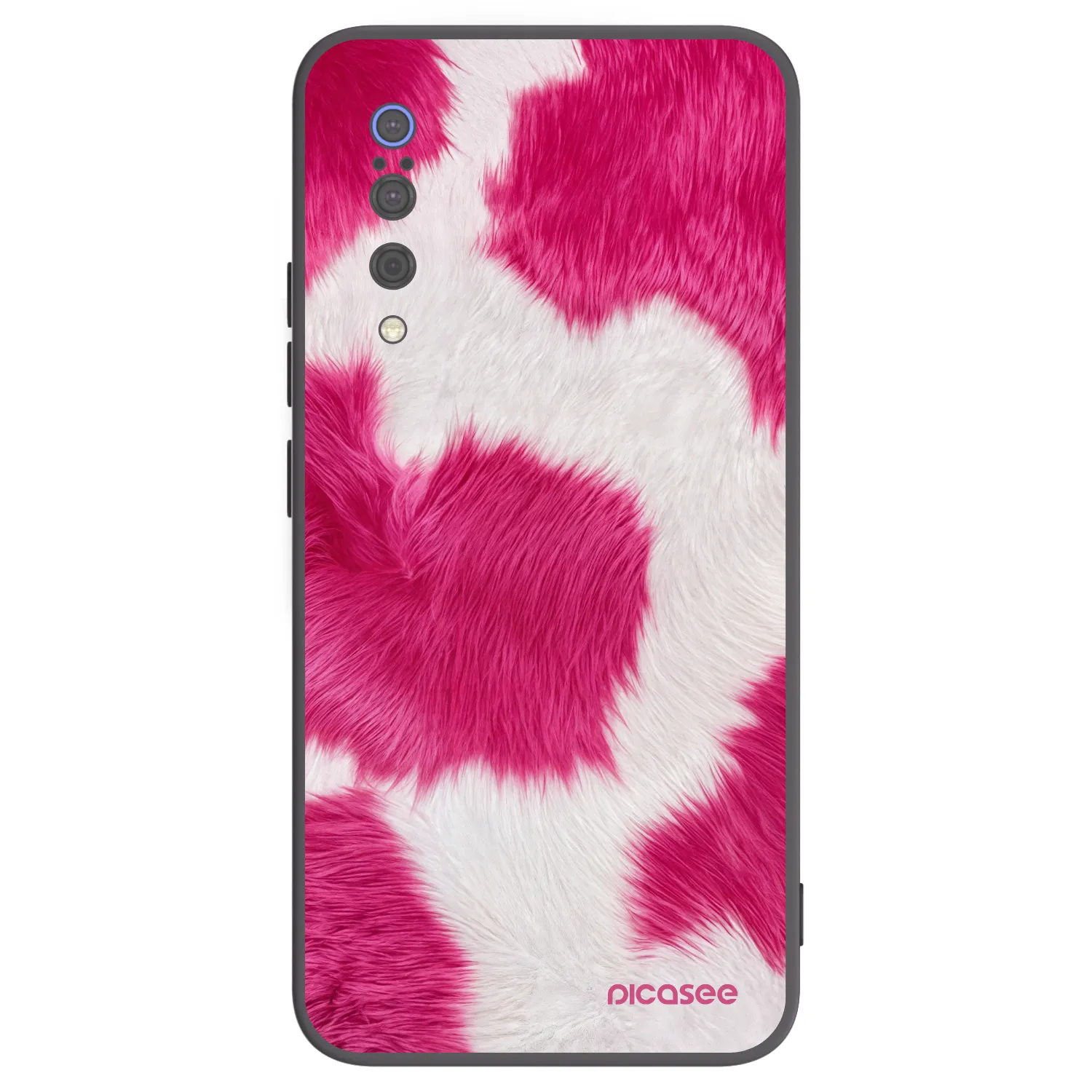 Picasee Xiaomi Mi 9 Hülle - Schwarzes Silikon - Pink Moo