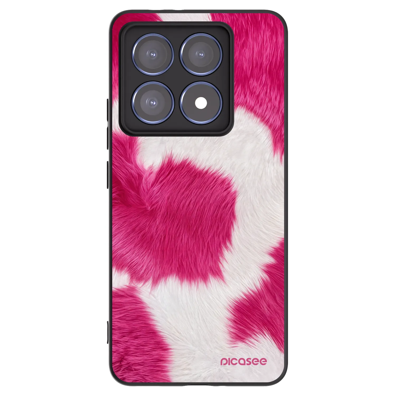 Picasee Xiaomi 14T Pro Hülle - Schwarzes Silikon - Pink Moo
