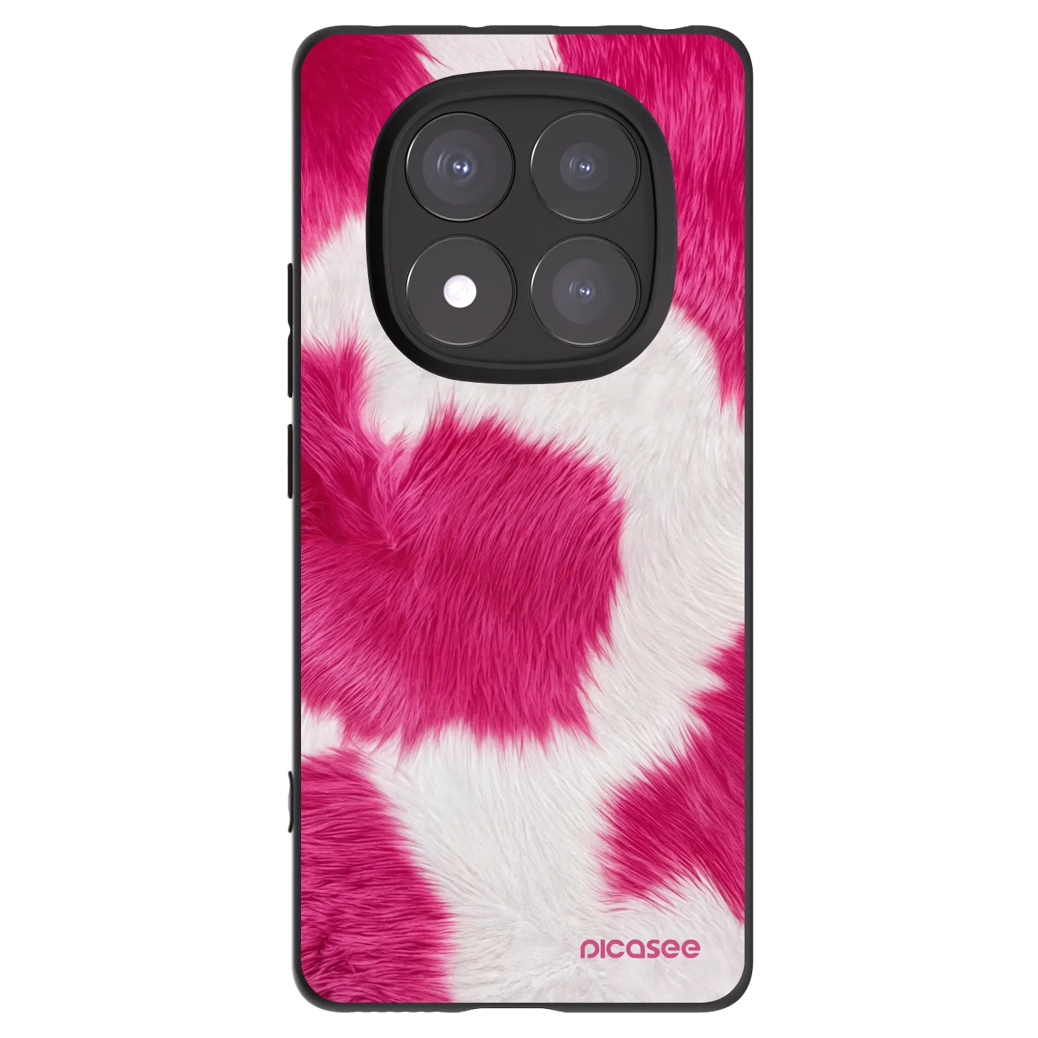 Picasee Xiaomi Redmi Note 14 Pro 5G Hülle - Schwarzes Silikon - Pink Moo