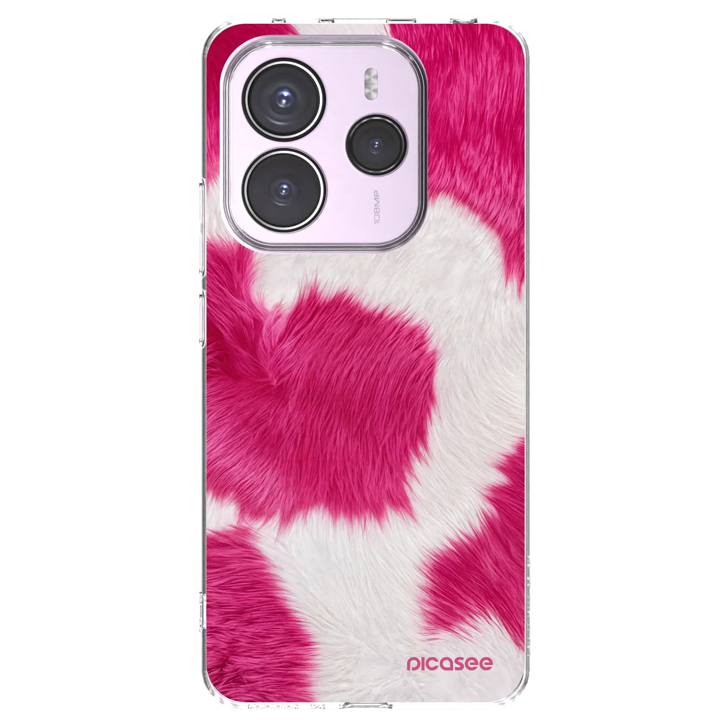 Picasee Xiaomi Redmi Note 14 5G Hülle - Transparentes Silikon - Pink Moo