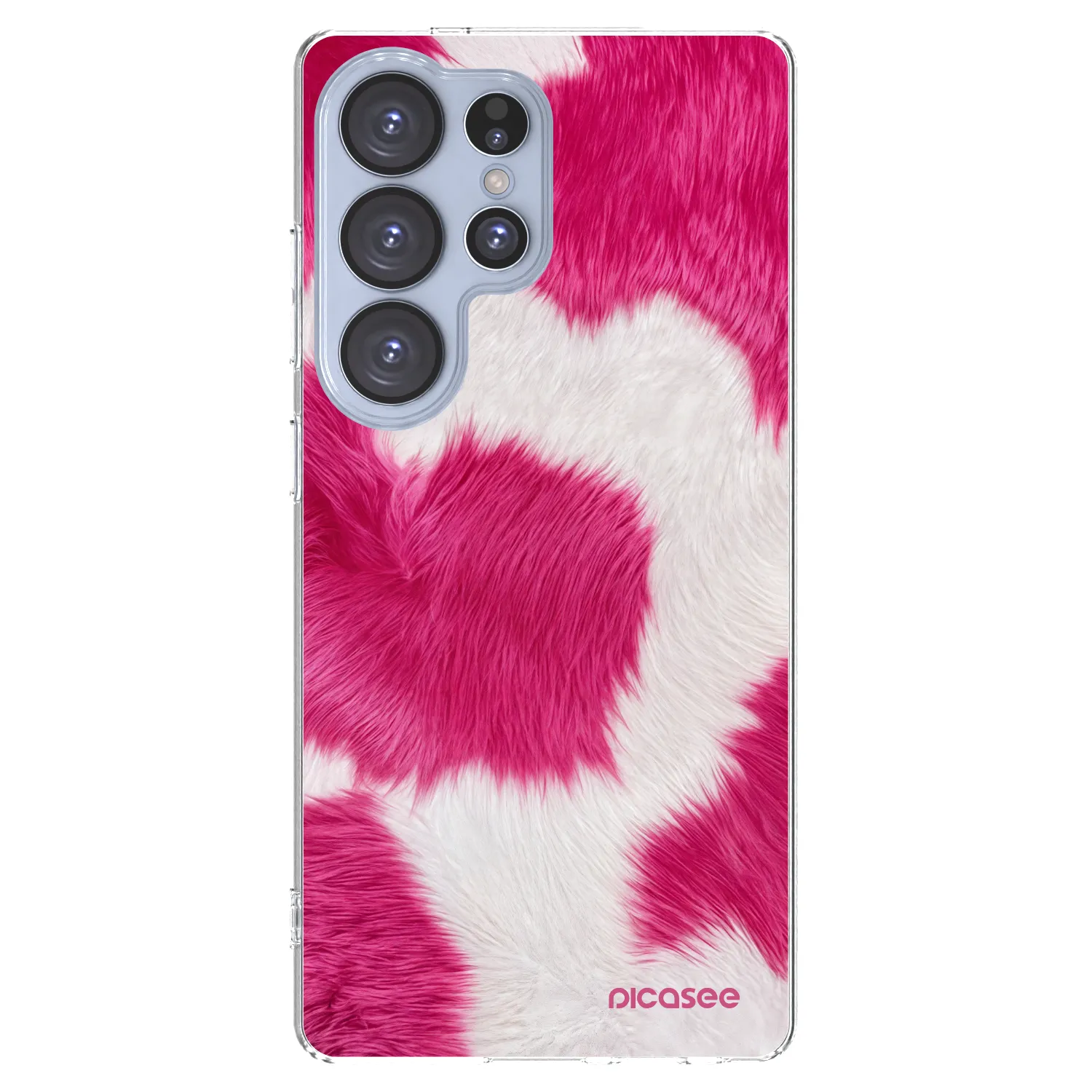 Picasee Samsung Galaxy S25 Ultra 5G Hülle - Transparentes Silikon - Pink Moo