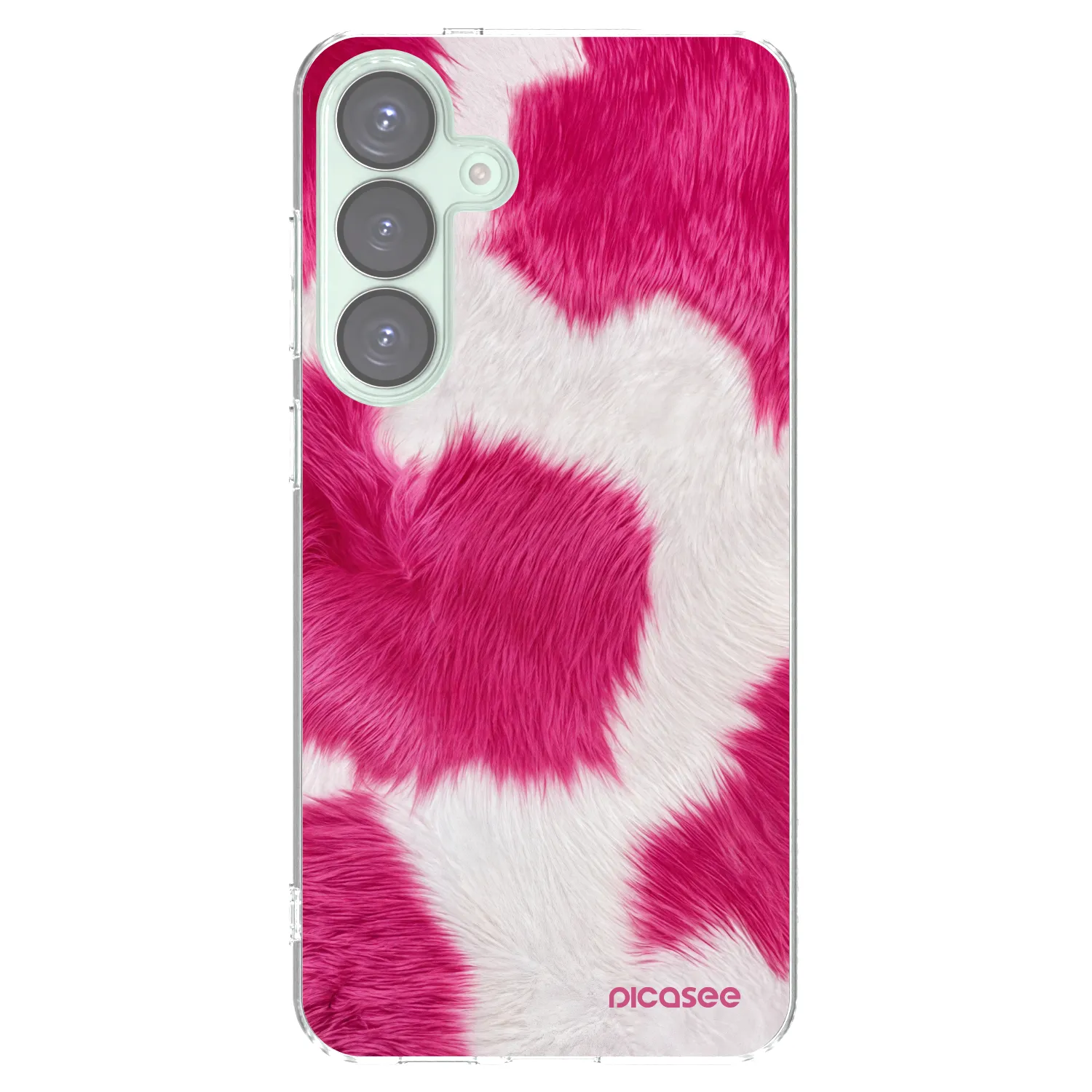 Picasee Samsung Galaxy S25+ 5G Hülle - Transparentes Silikon - Pink Moo