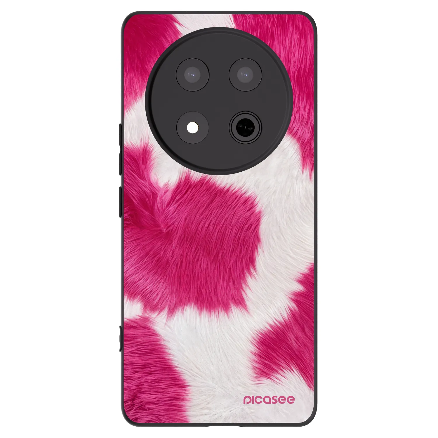Picasee Honor Magic7 Lite 5G Hülle - Schwarzes Silikon - Pink Moo