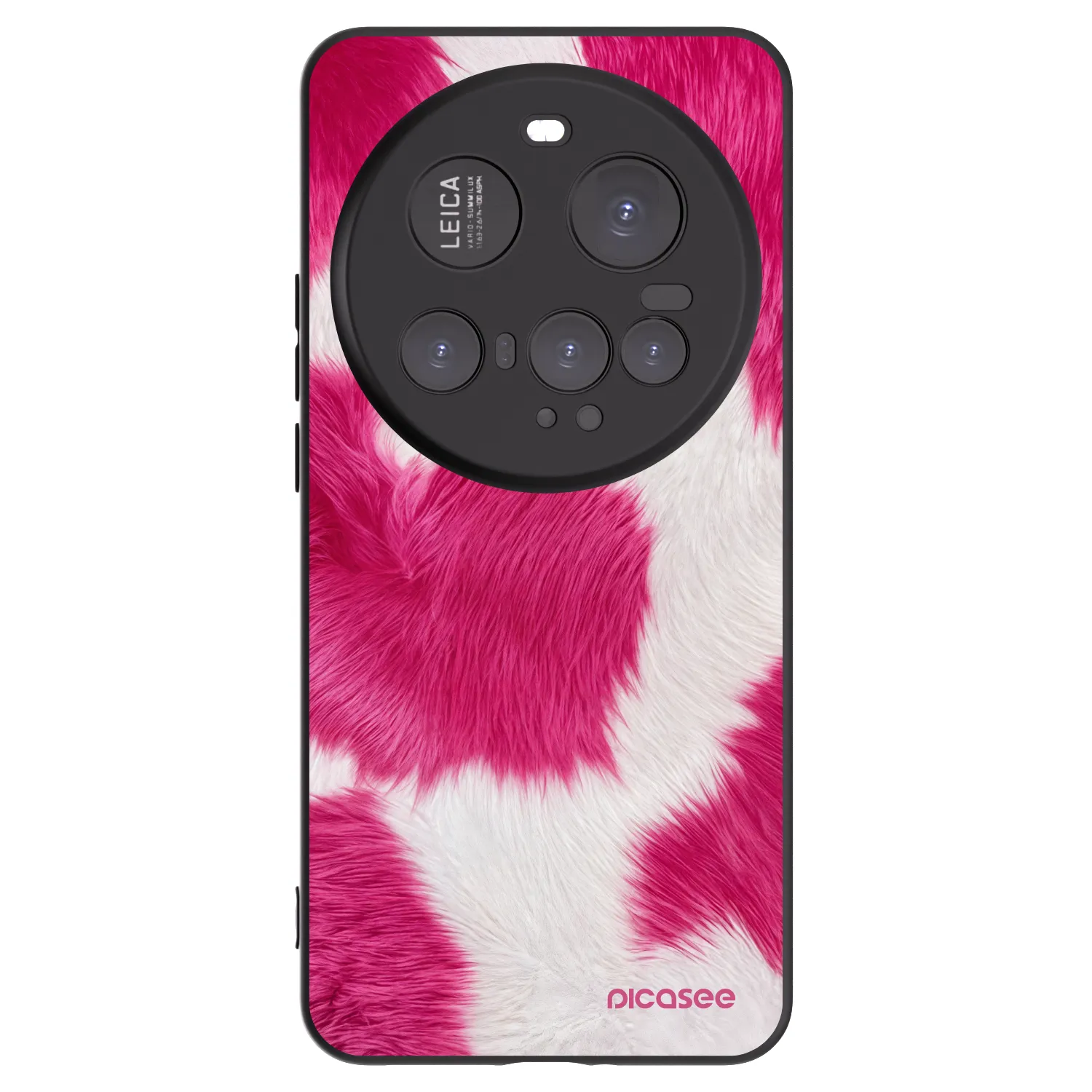 Picasee Xiaomi 15 Ultra Hülle - Schwarzes Silikon - Pink Moo