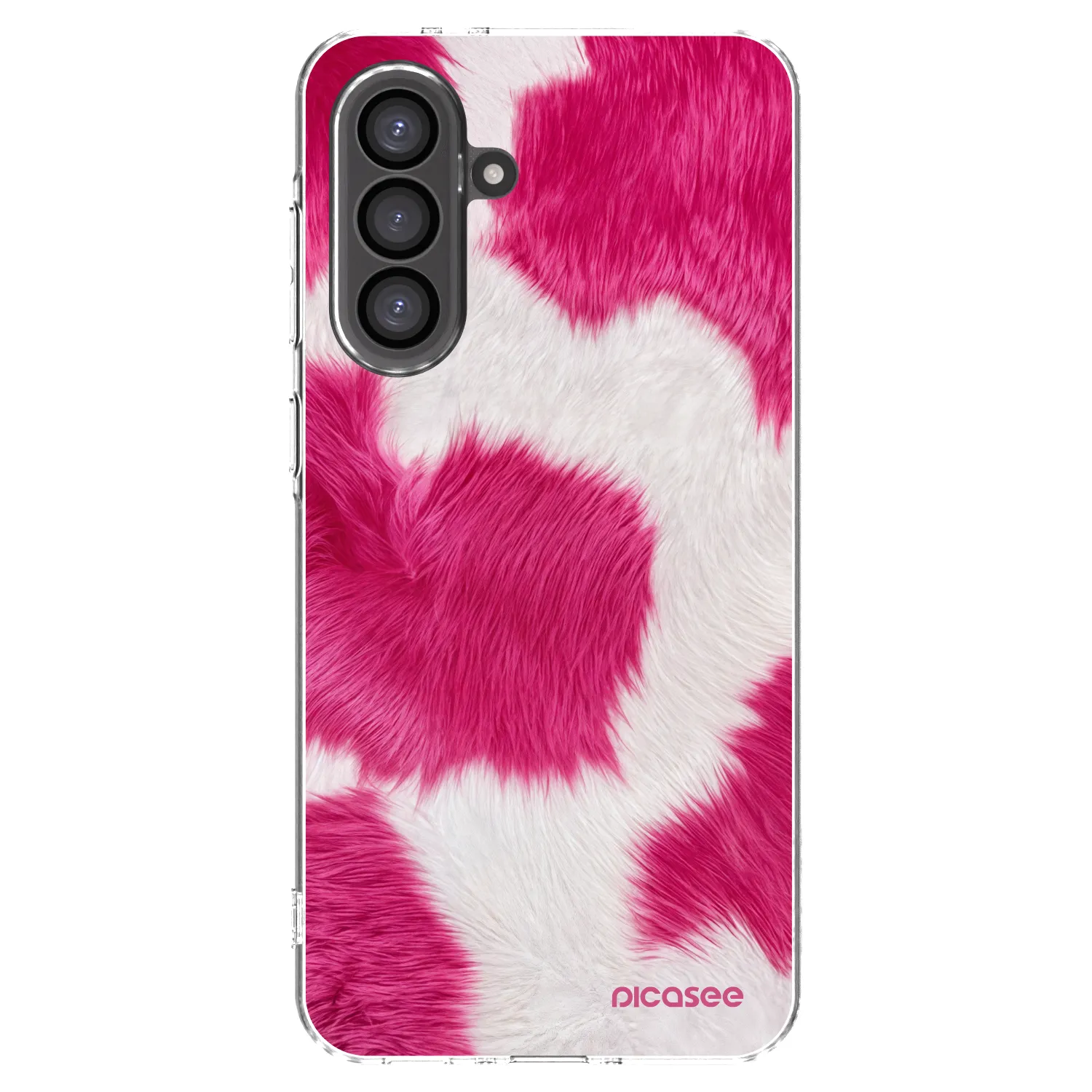 Picasee Samsung Galaxy A36 5G Hülle - Transparentes Silikon - Pink Moo