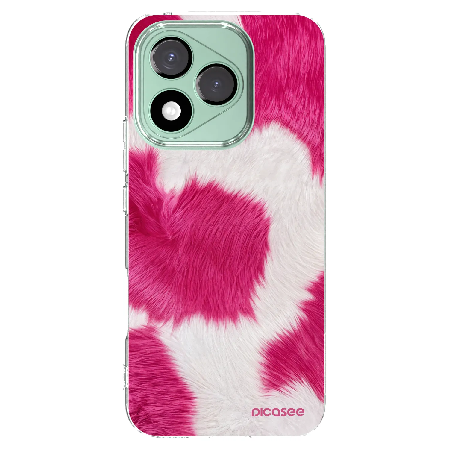 Picasee Honor 400 Lite 5G Hülle - Transparentes Silikon - Pink Moo