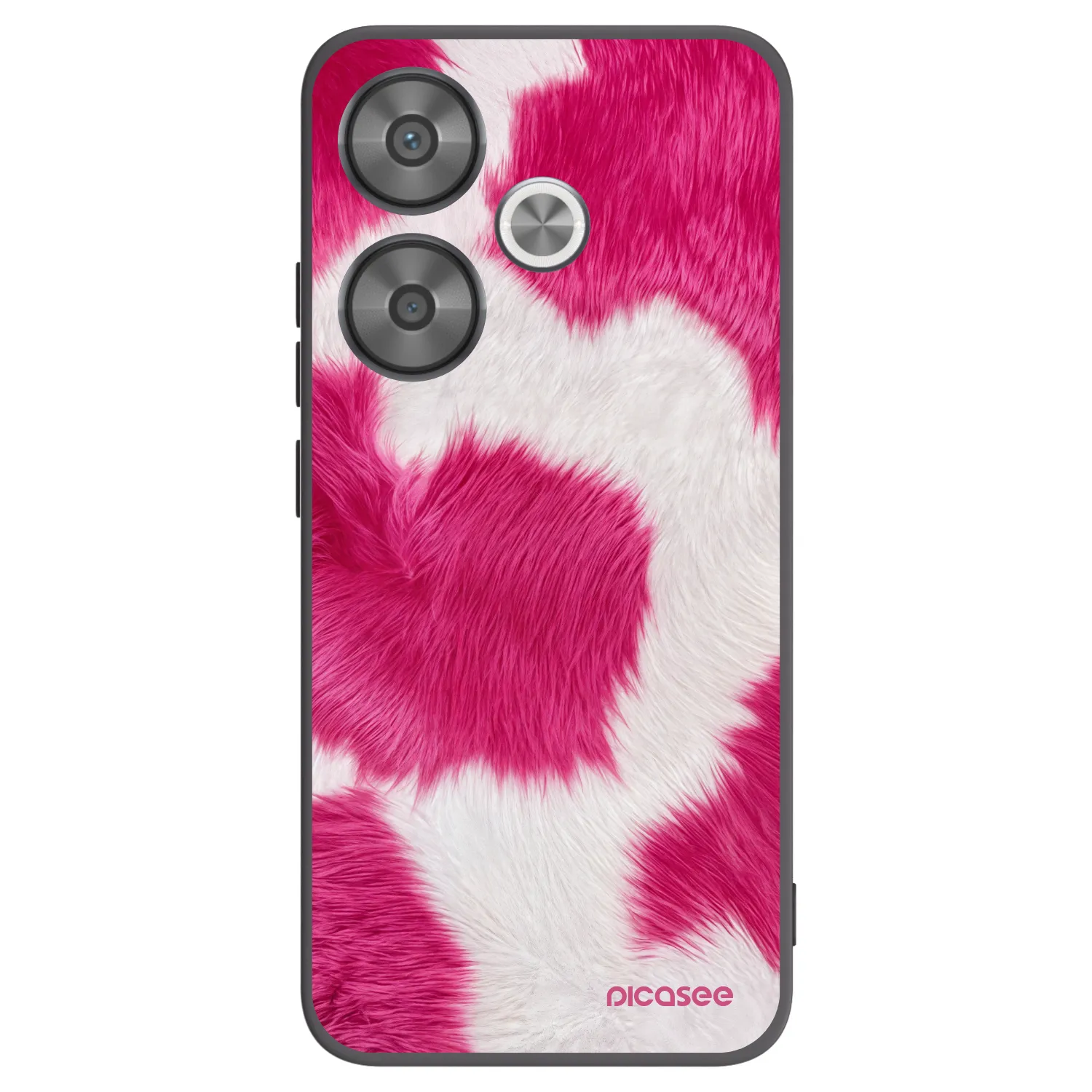 Picasee Xiaomi Poco F6 Hülle - Schwarzes Silikon - Pink Moo