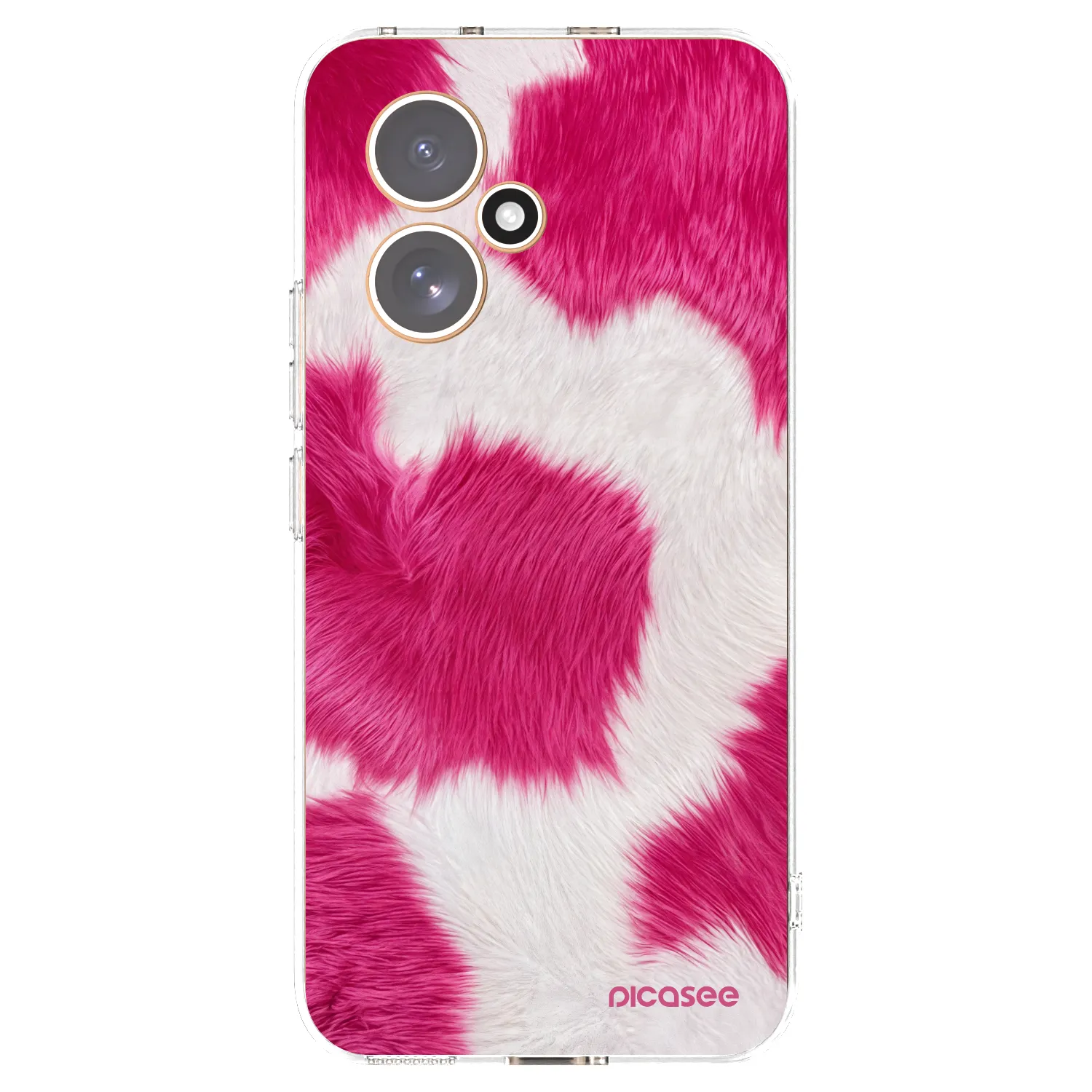 Picasee Honor 400 5G Hülle - Transparentes Silikon - Pink Moo
