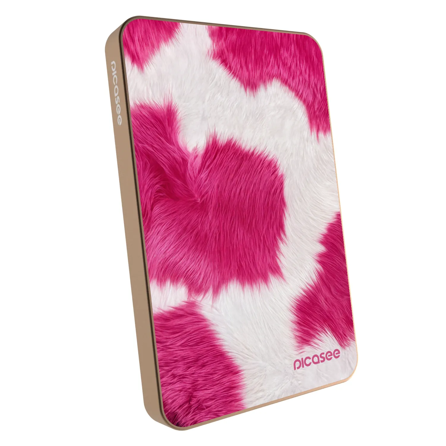 Picasee Powerbank mit MagSafe 5 000 mAh Golden - Pink Moo