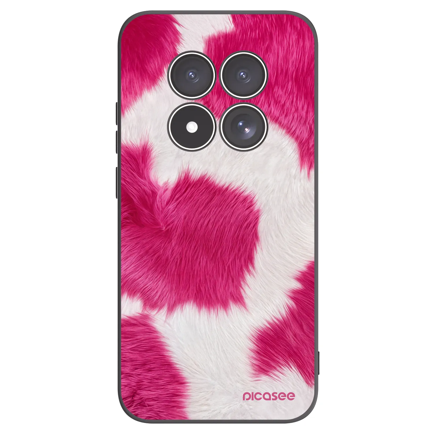 Picasee Xiaomi Redmi Note 15 Pro 4G Hülle - Schwarzes Silikon - Pink Moo
