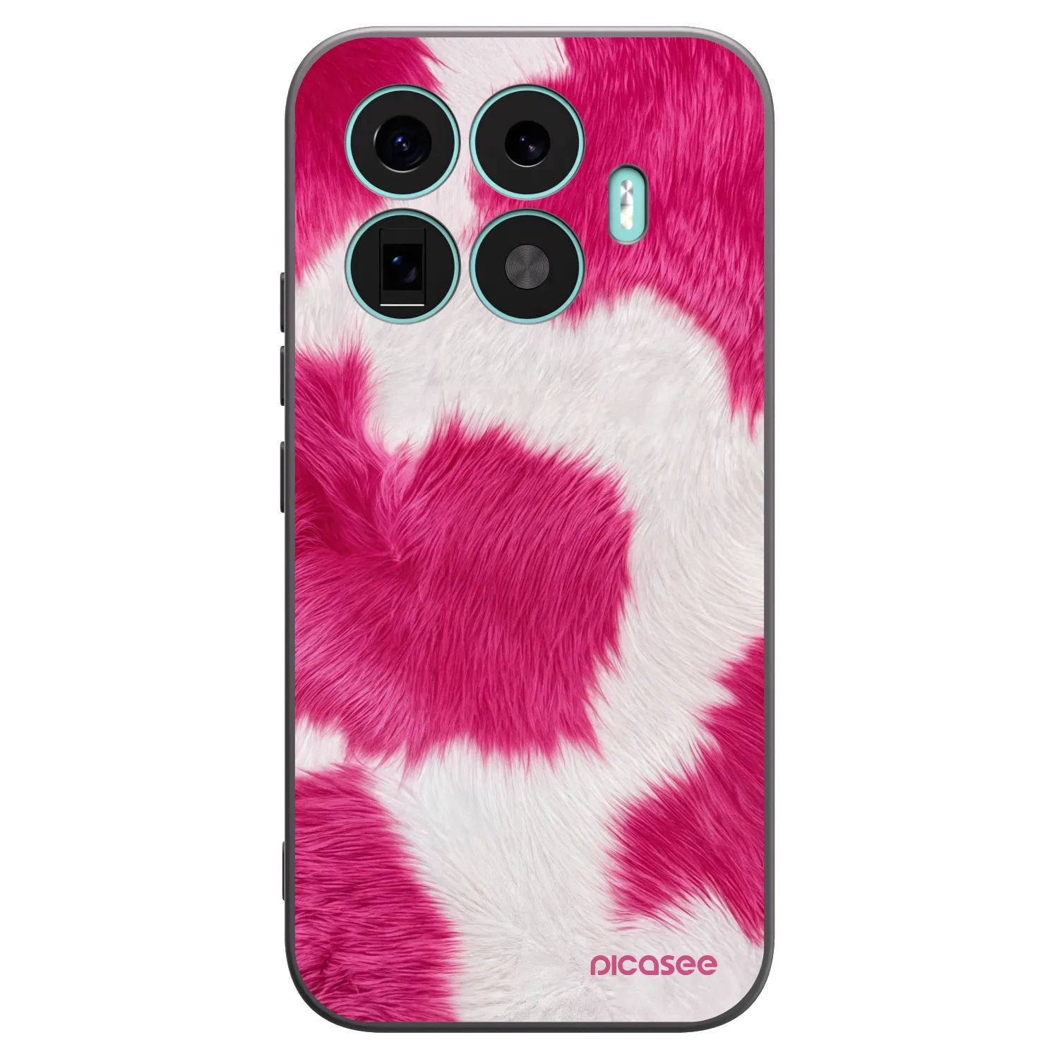 Picasee Xiaomi 17T Hülle - Schwarzes Silikon - Pink Moo
