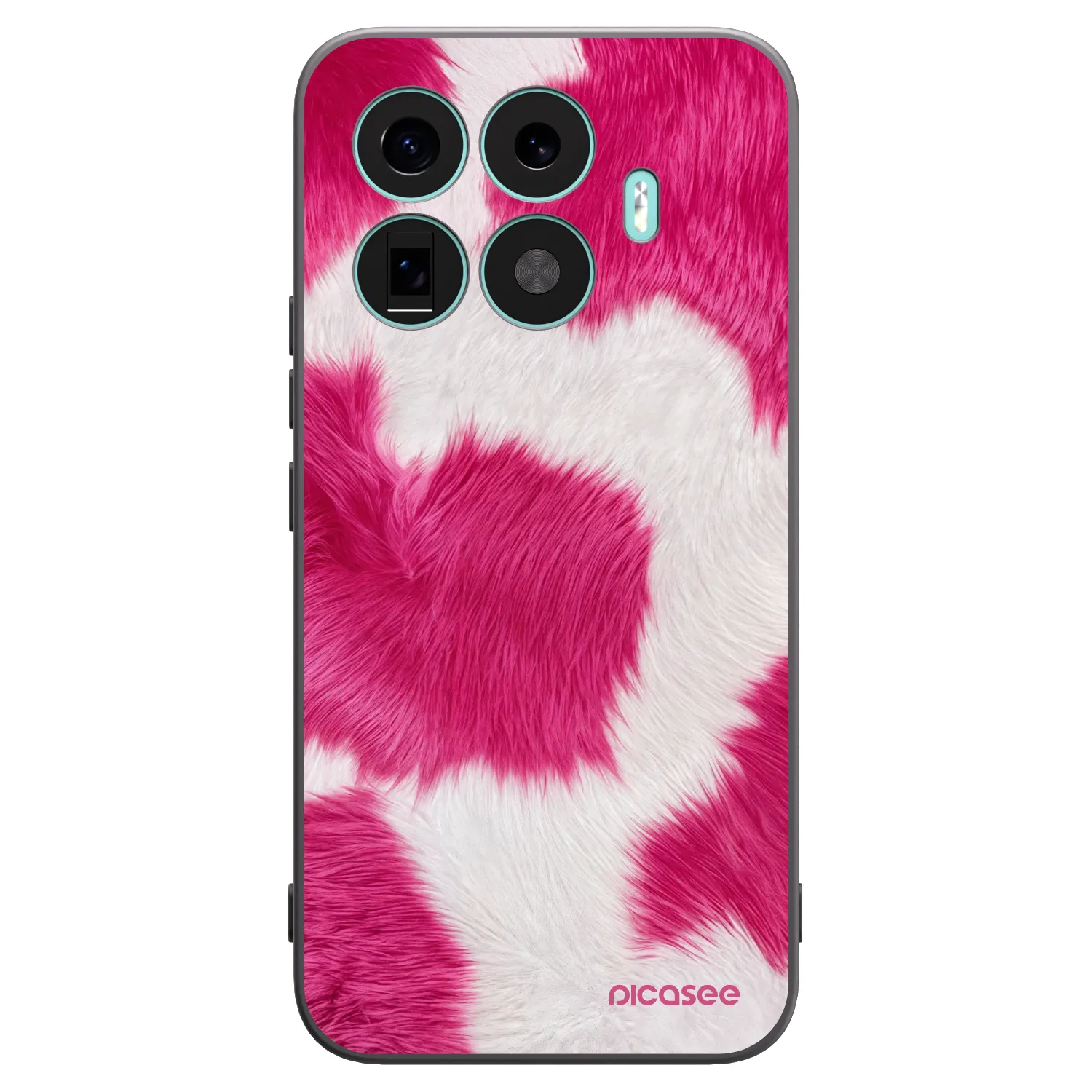 Picasee Xiaomi 17T Pro Hülle - Schwarzes Silikon - Pink Moo
