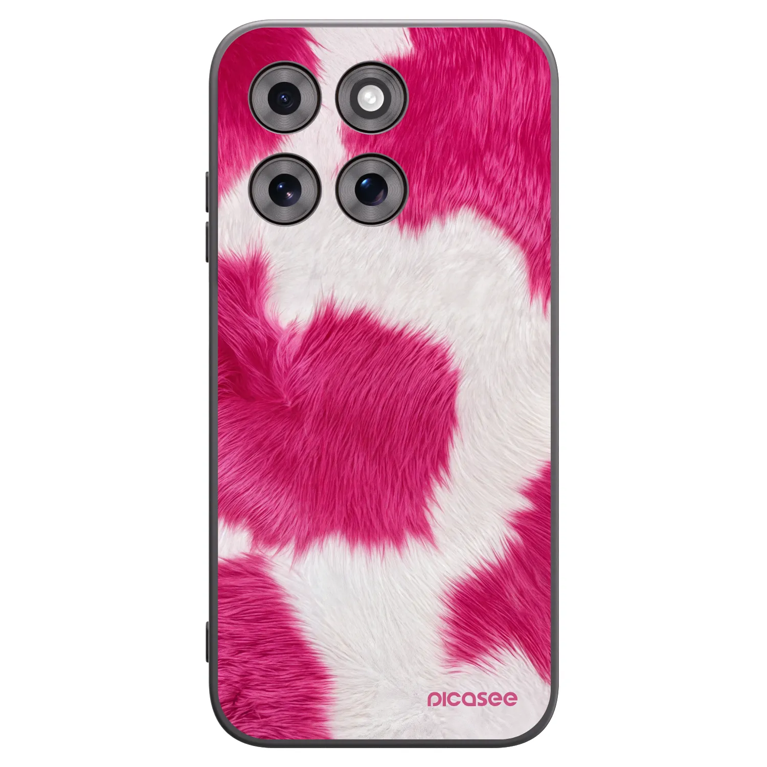 Picasee Motorola Moto G77 Hülle - Schwarzes Silikon - Pink Moo