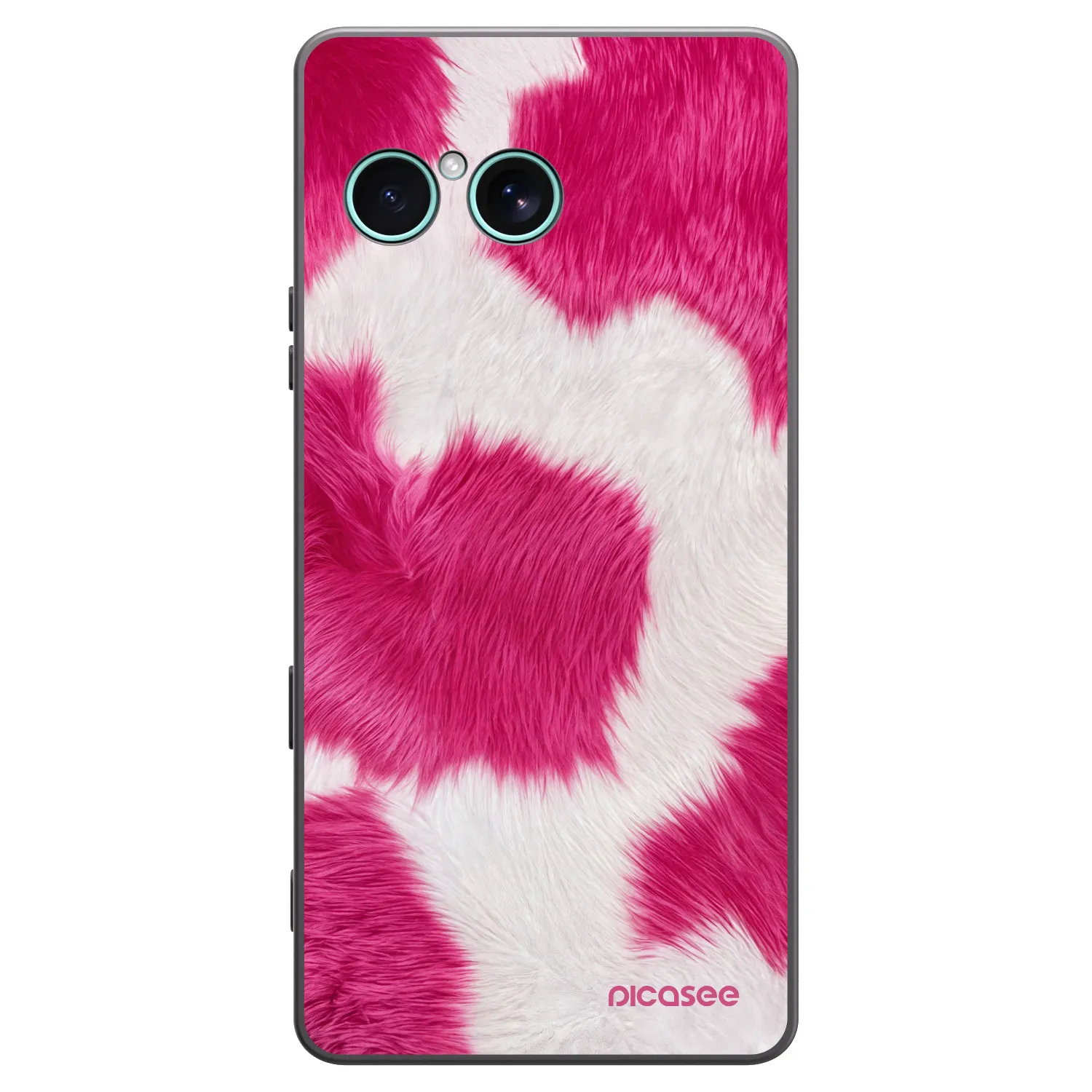 Picasee Sony Xperia 10 VII Hülle - Schwarzes Silikon - Pink Moo