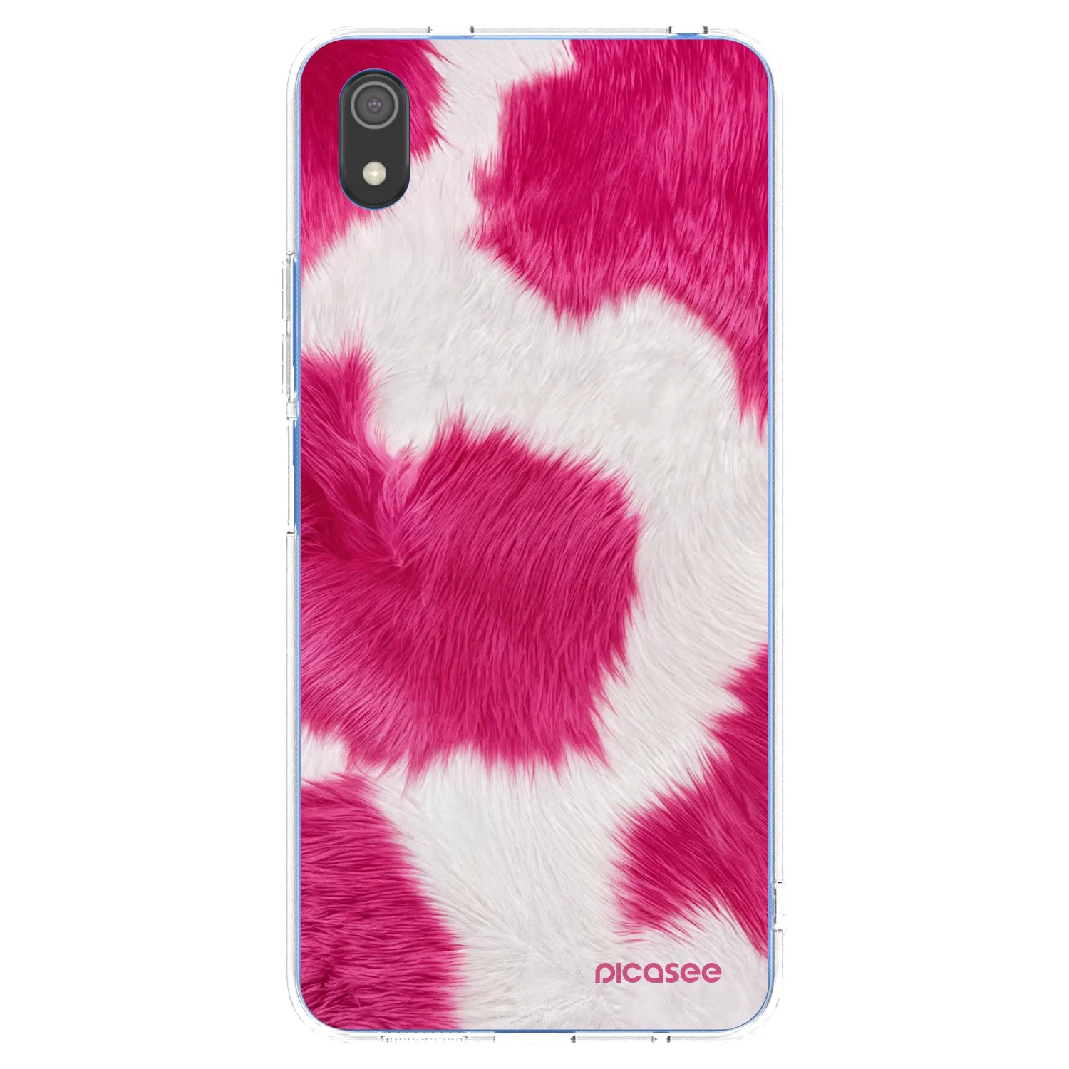 Picasee Xiaomi Redmi 7A Hülle - Transparentes Silikon - Pink Moo